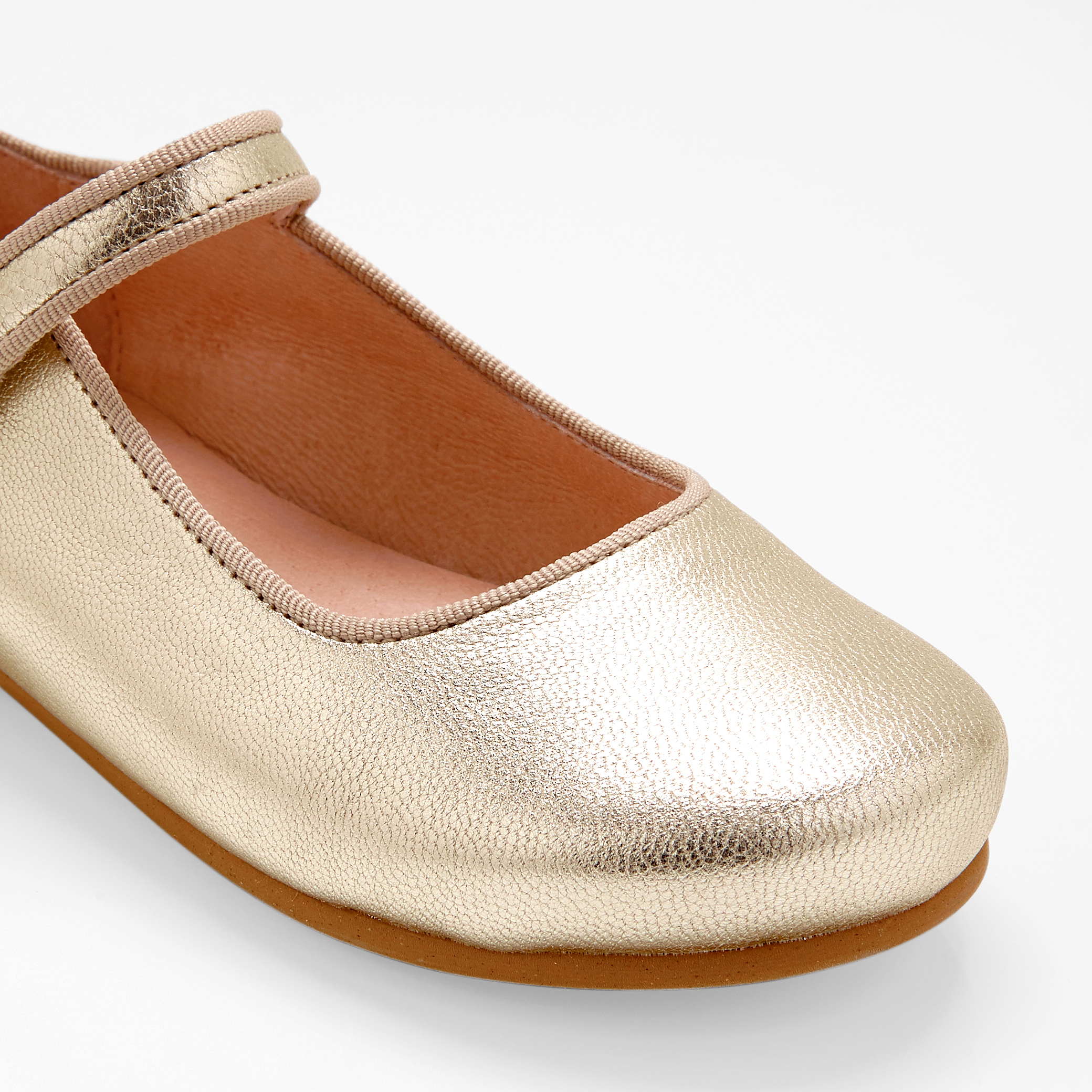 Girl Mary Jane Gold Shoes