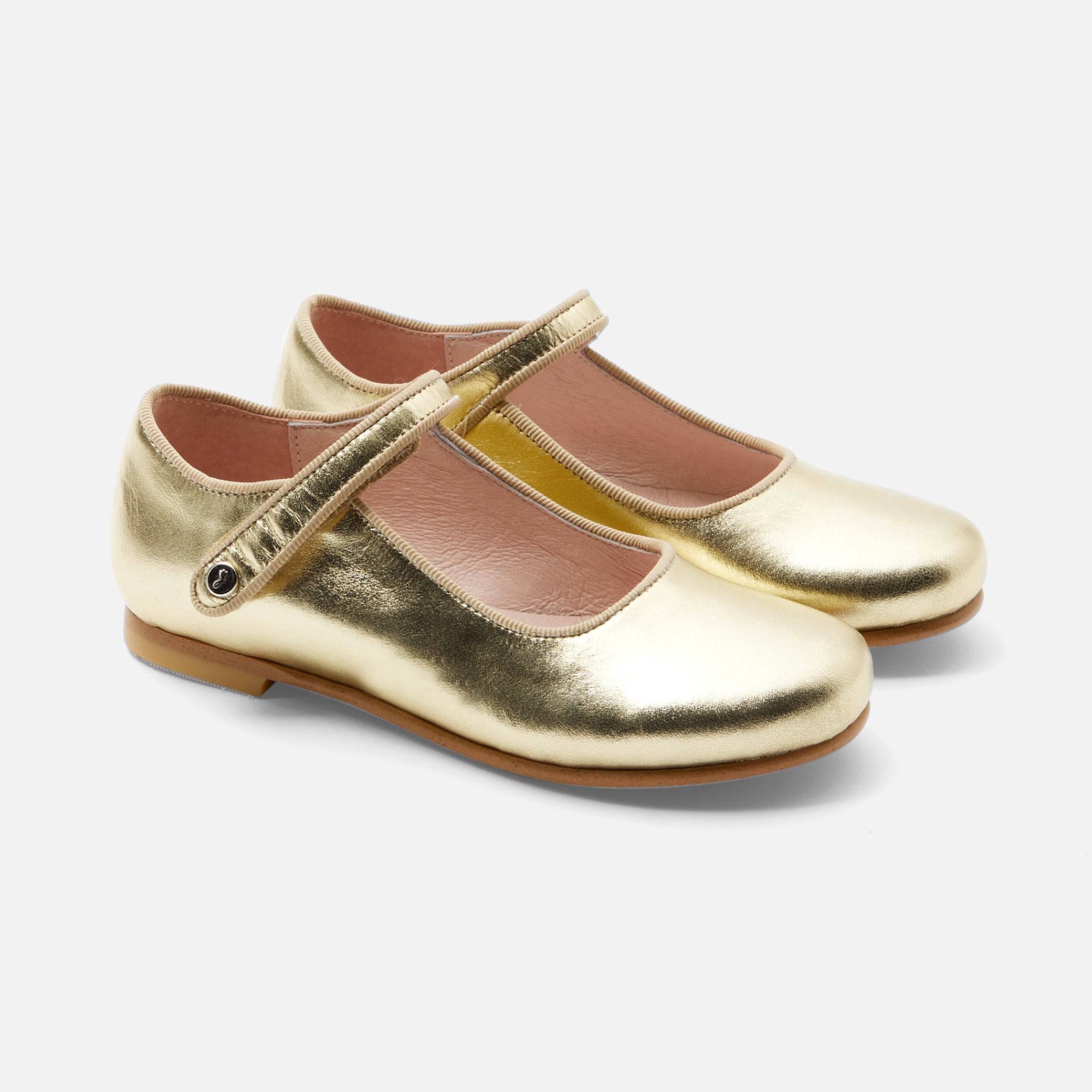 Girl Mary Jane Gold Shoes
