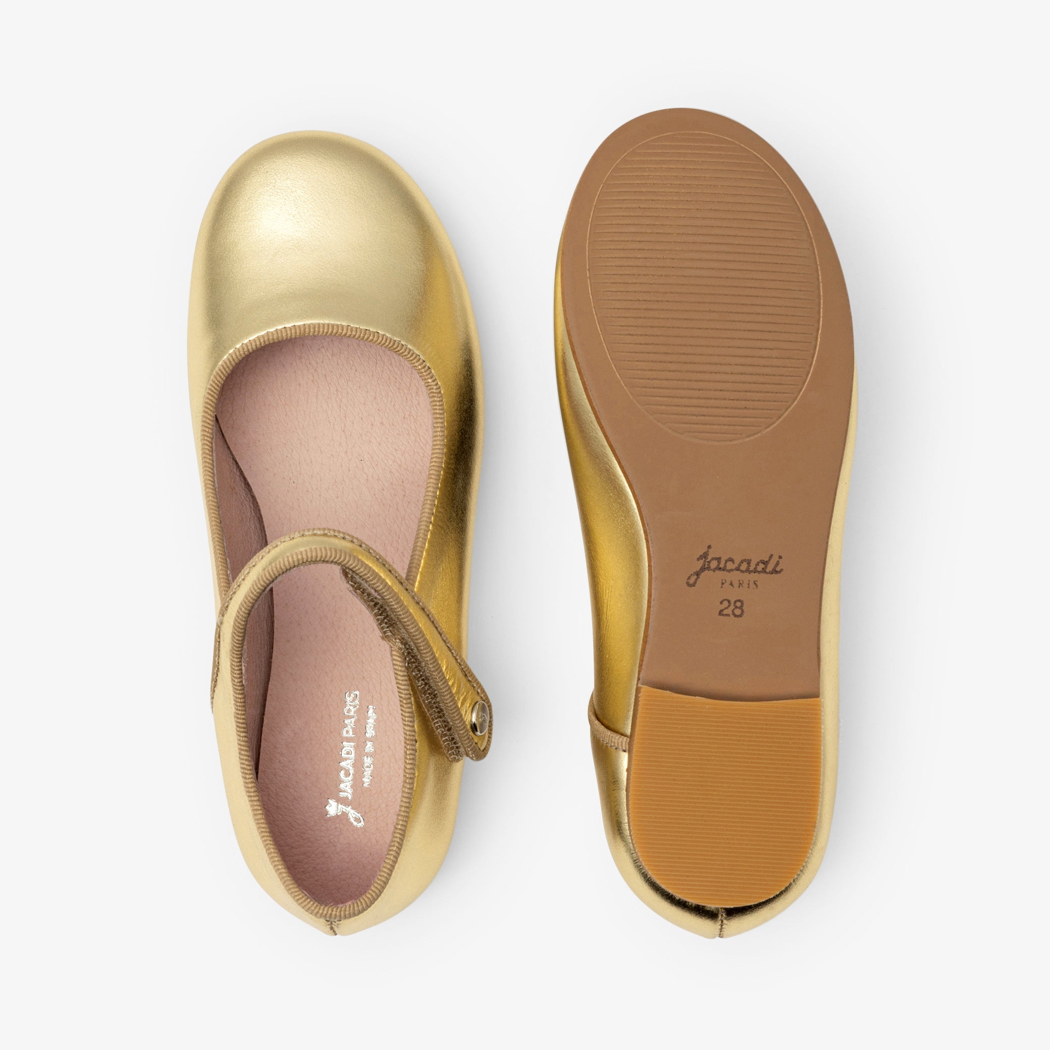 Girl Mary Jane Gold Shoes