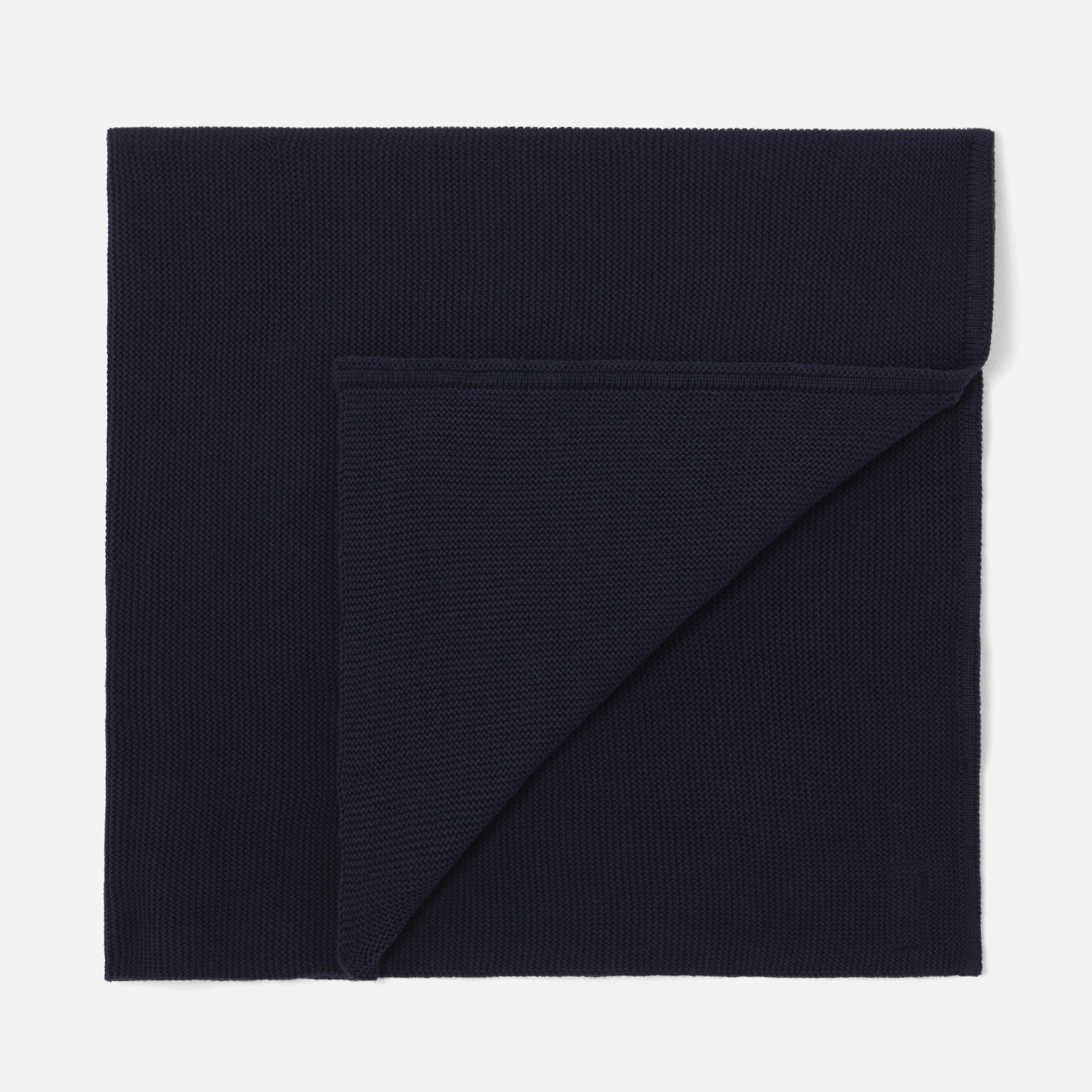 Garter stitch knit blanket