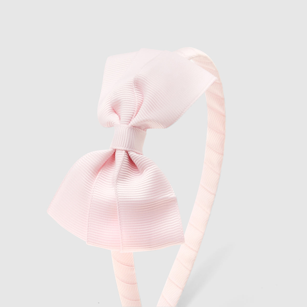 Girl headband with grosgrain bow