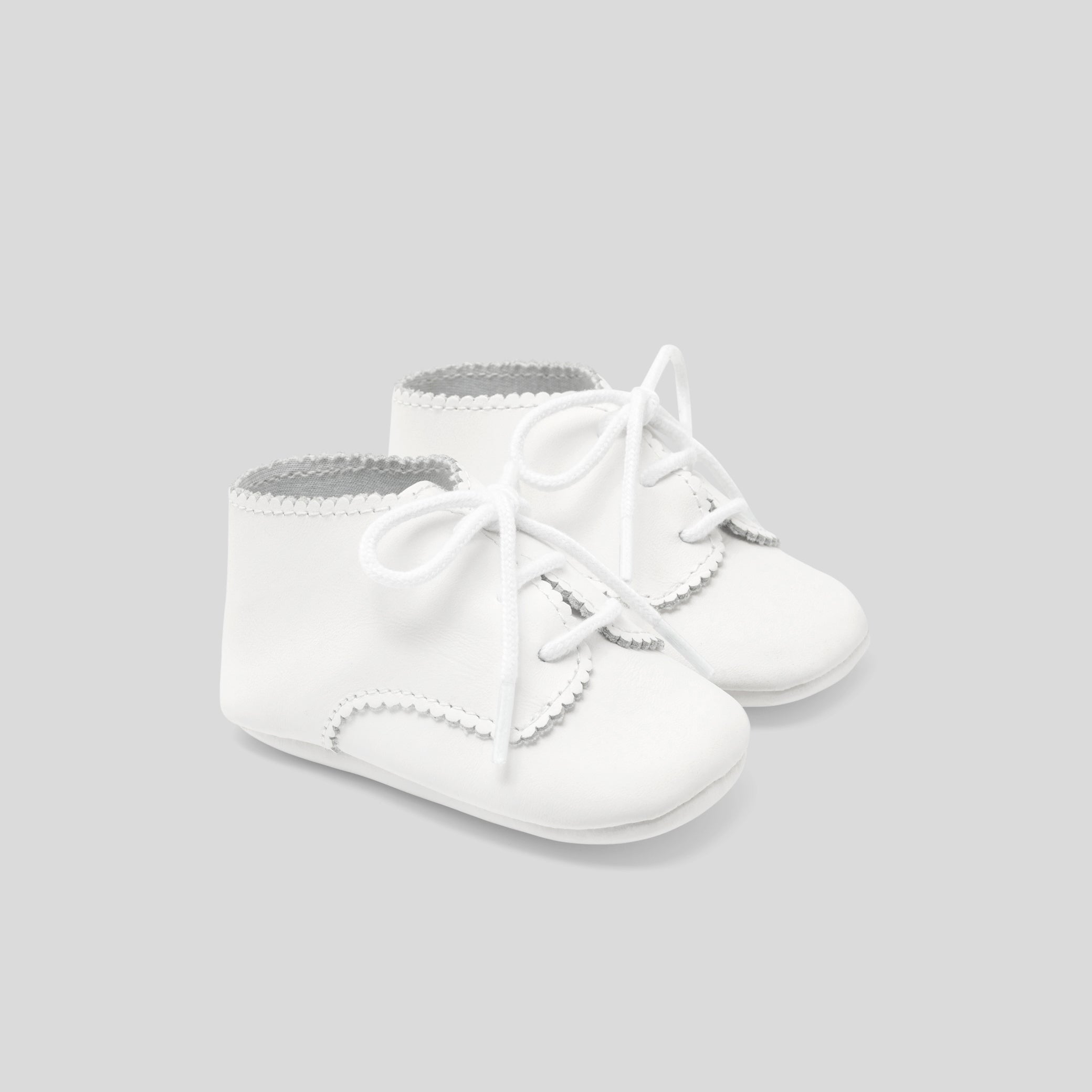 Baby leather booties