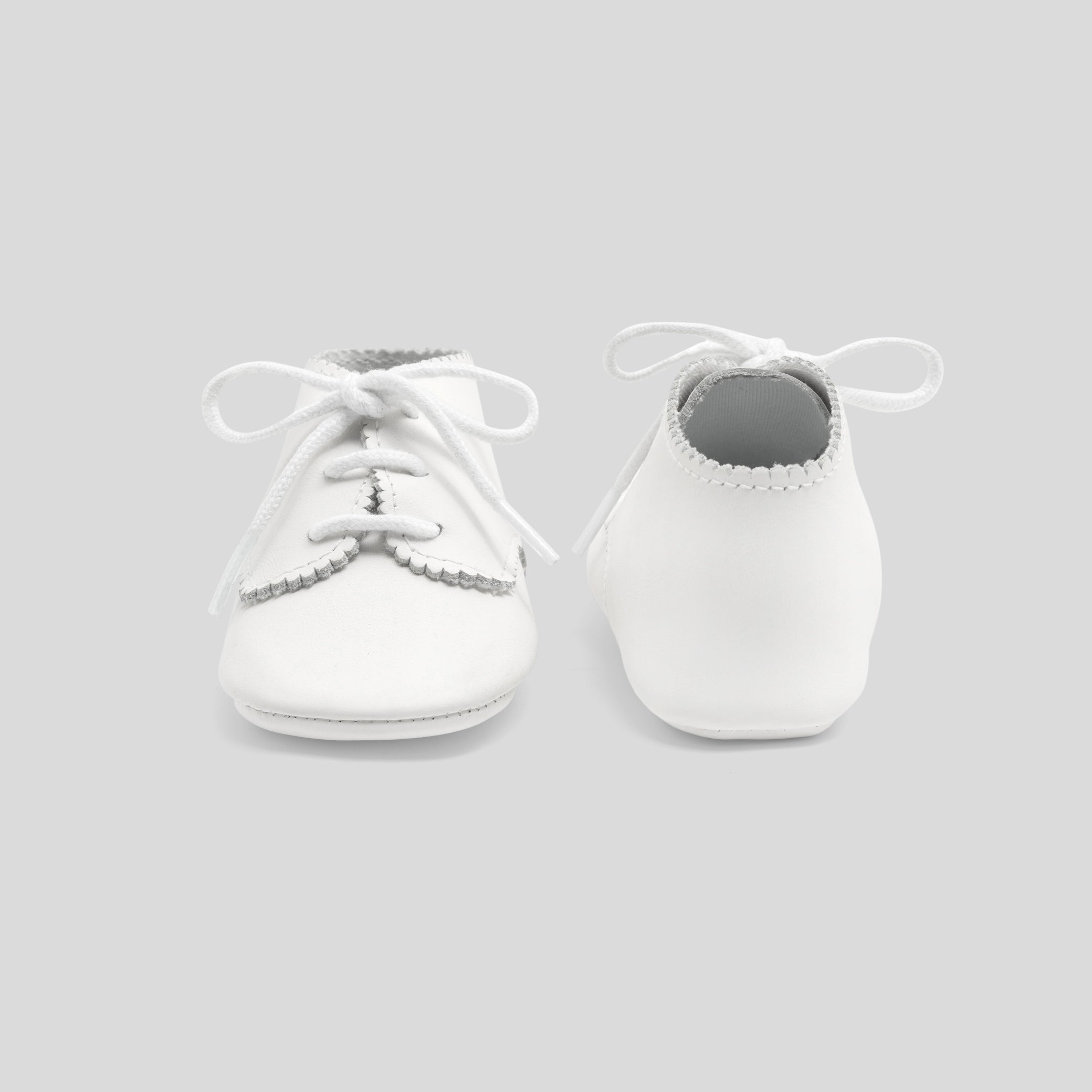 Baby leather booties