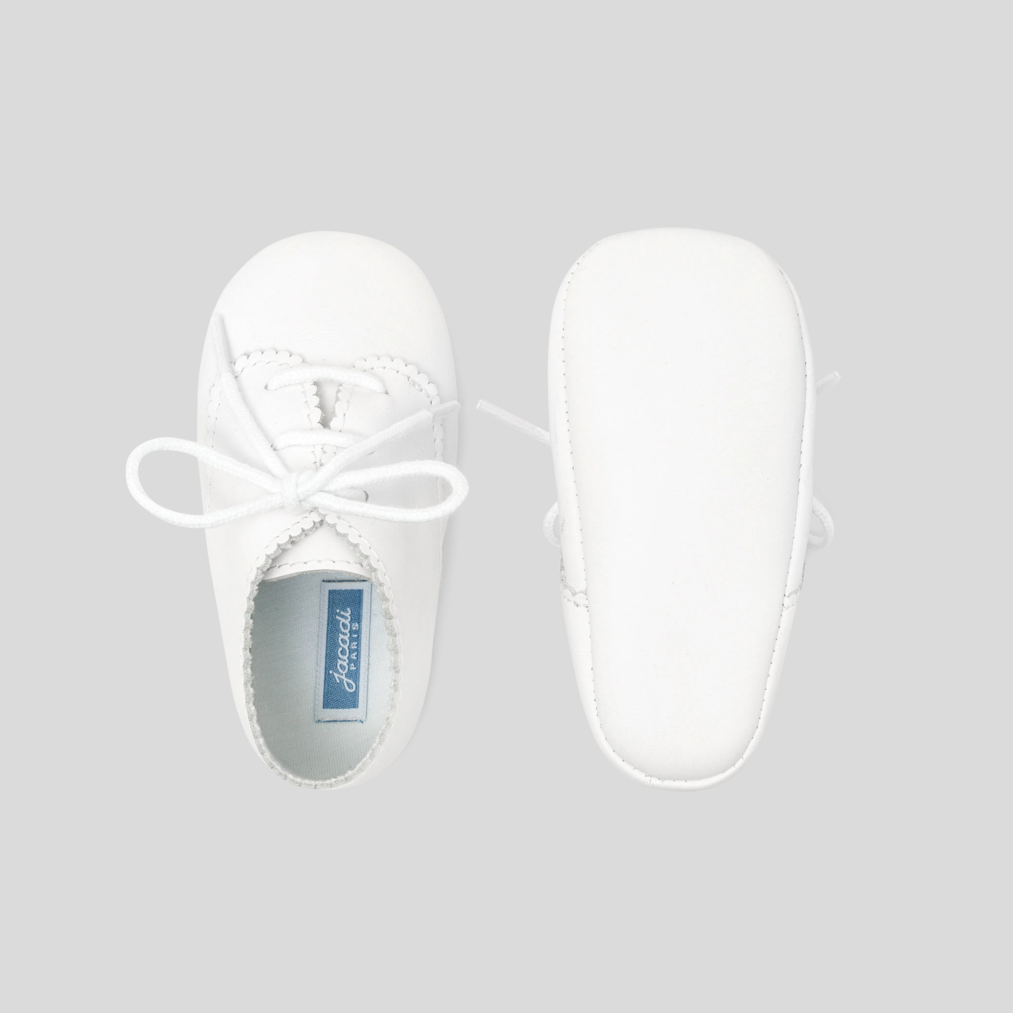 Baby leather booties