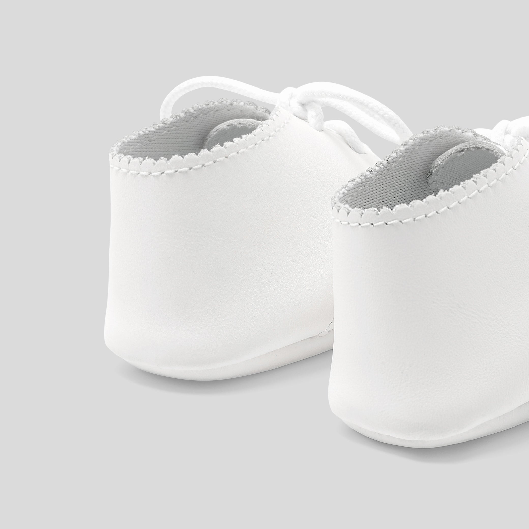 Baby leather booties
