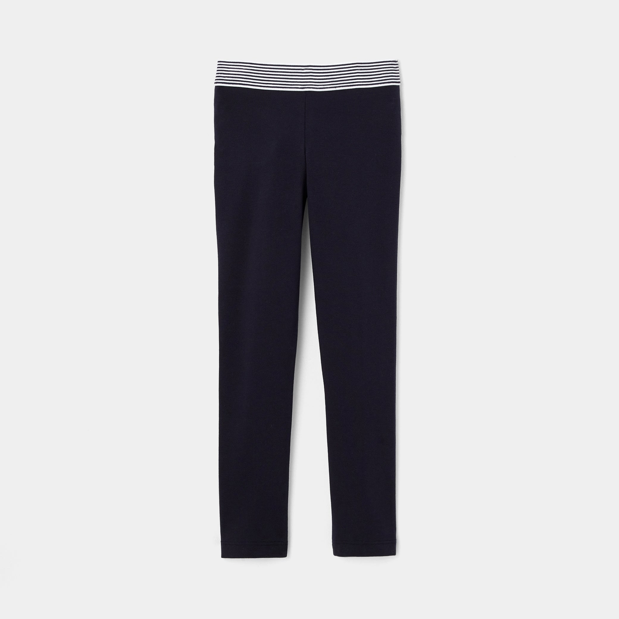 Girl cotton piqué leggings