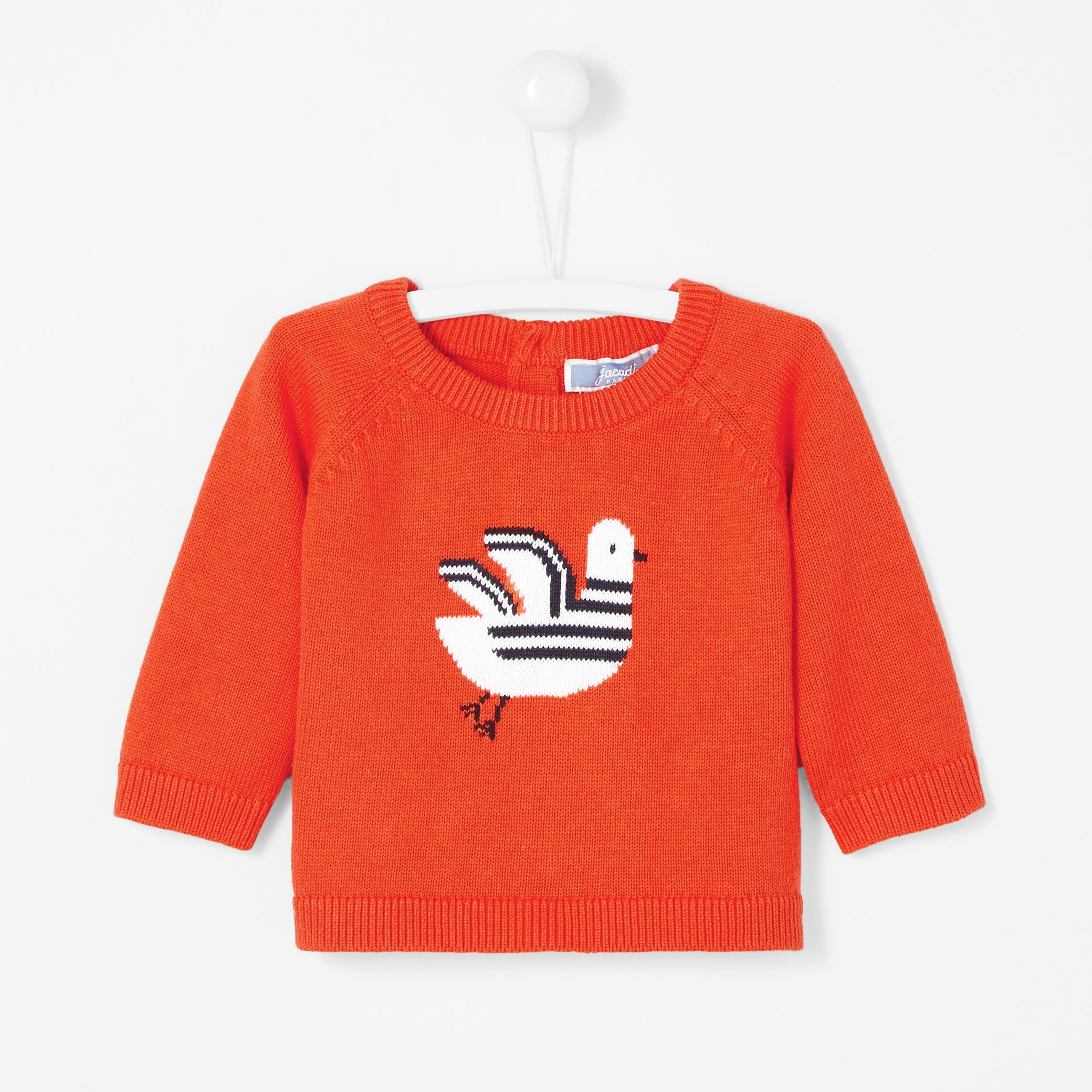 Baby boy intarsia bird sweater