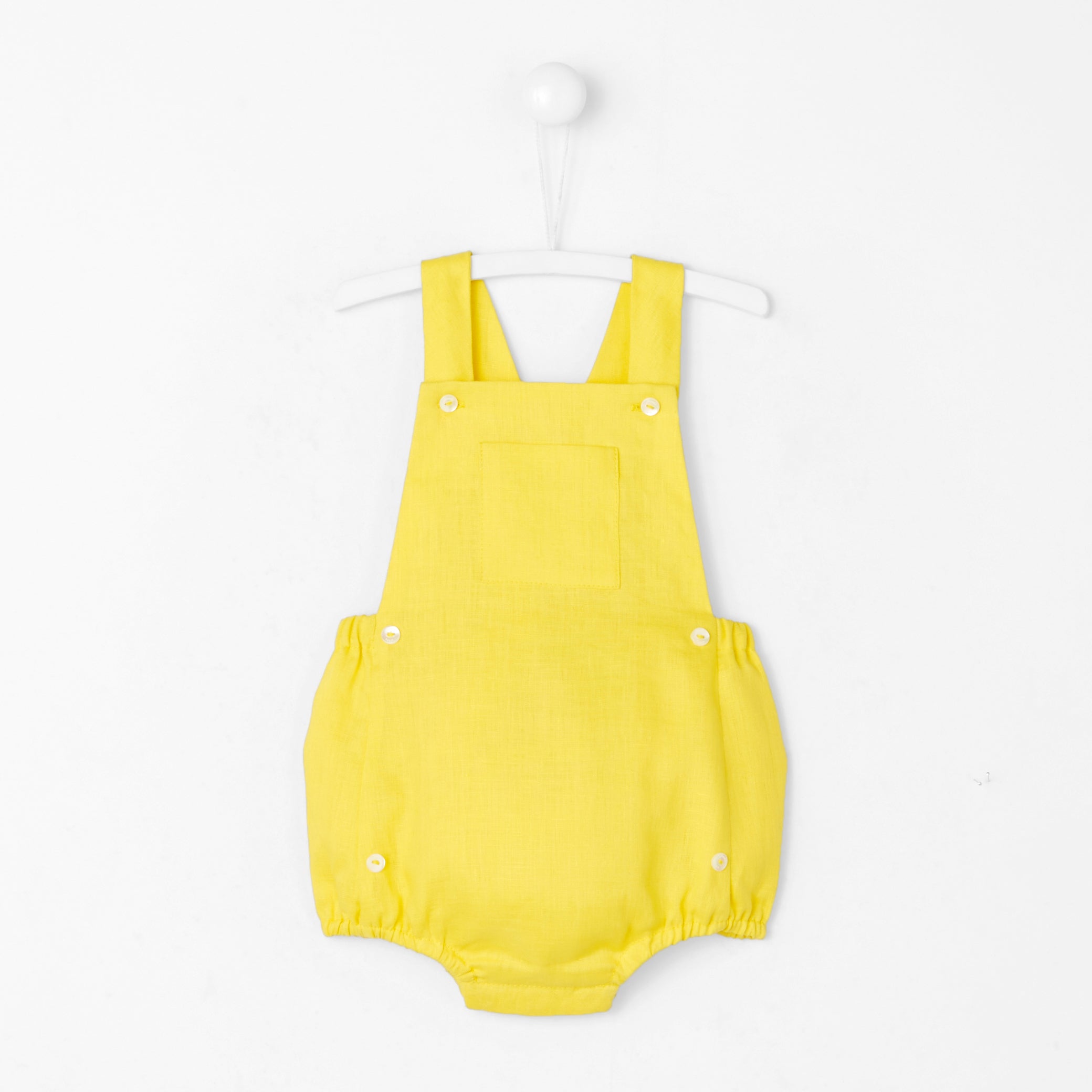 Baby boy linen romper