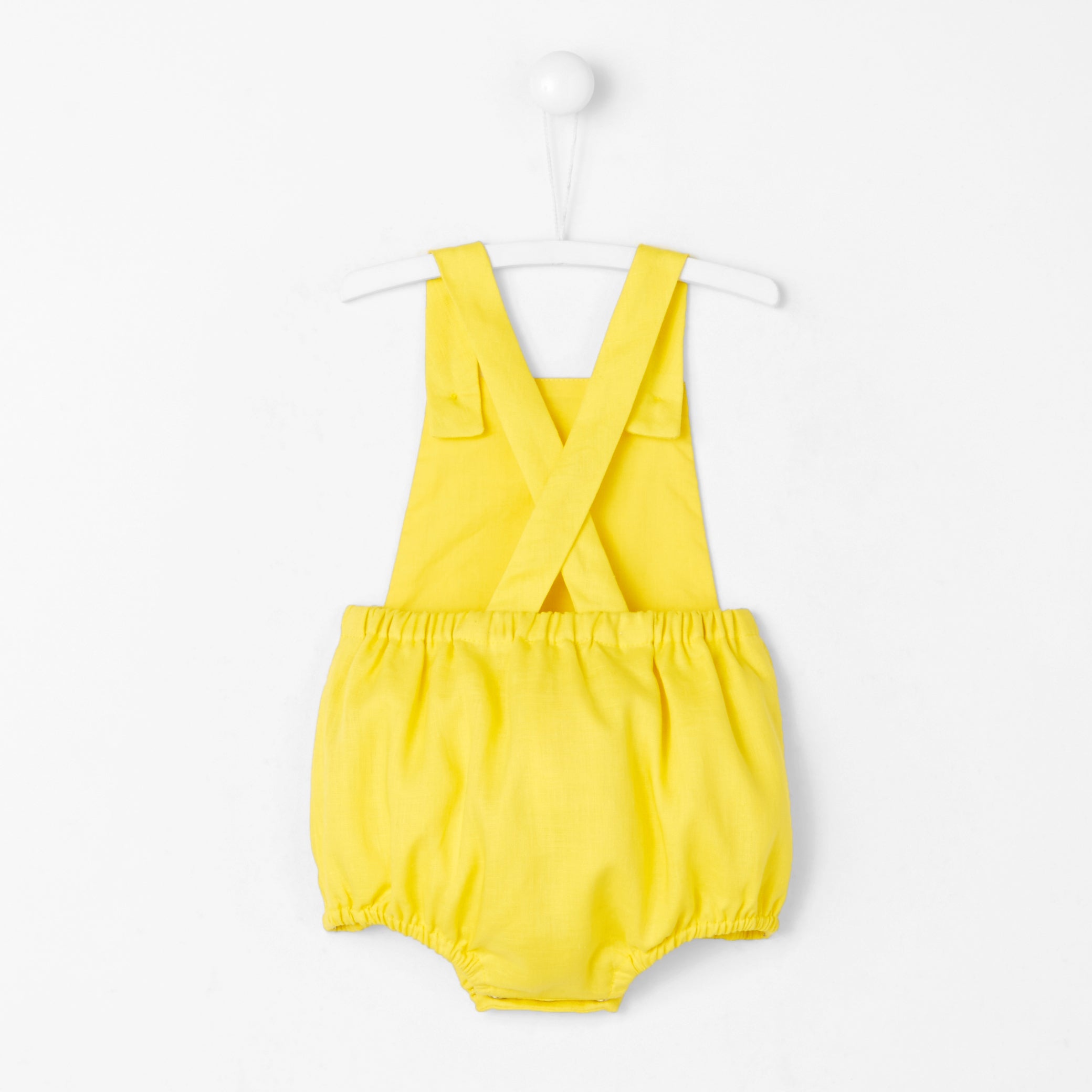 Baby boy linen romper
