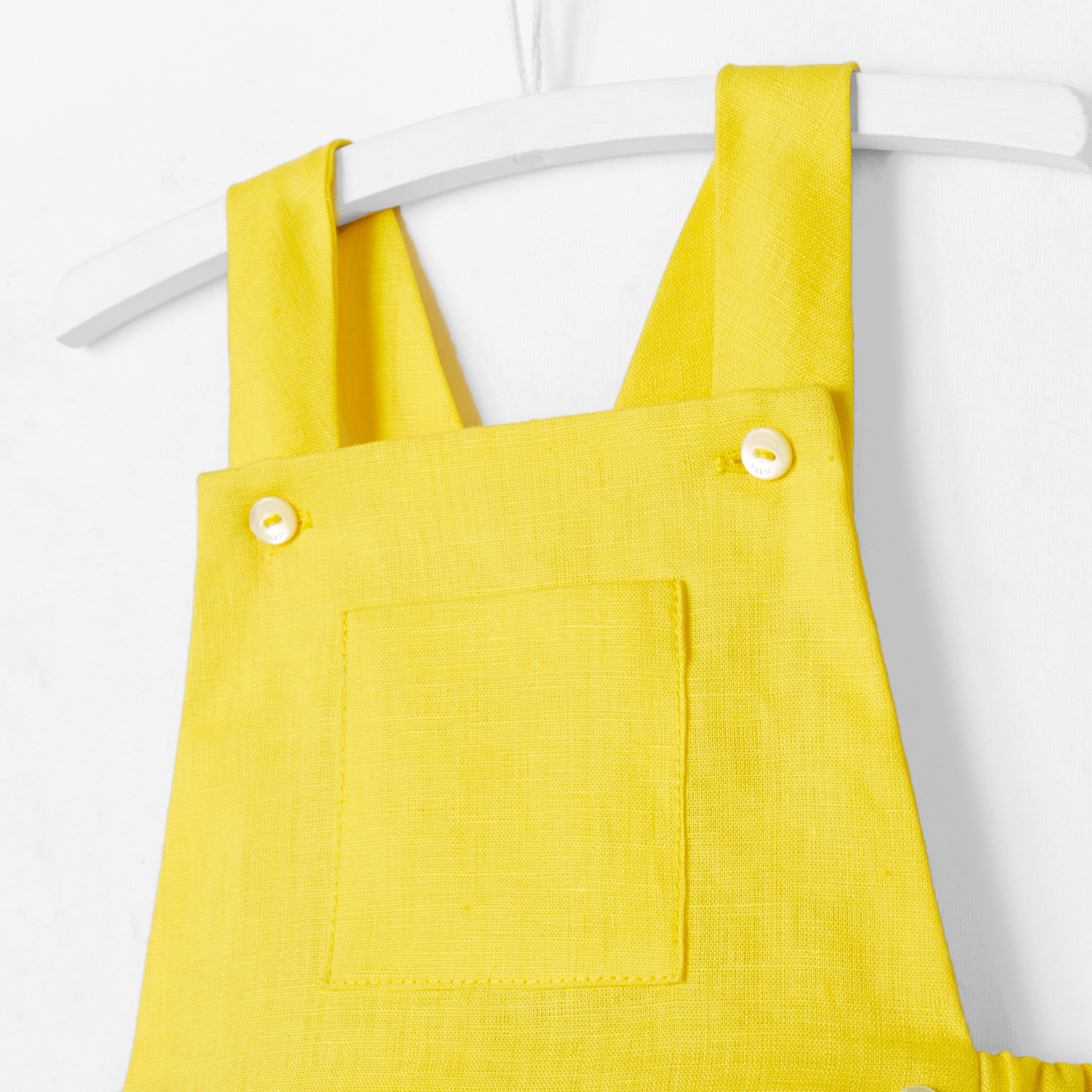 Baby boy linen romper