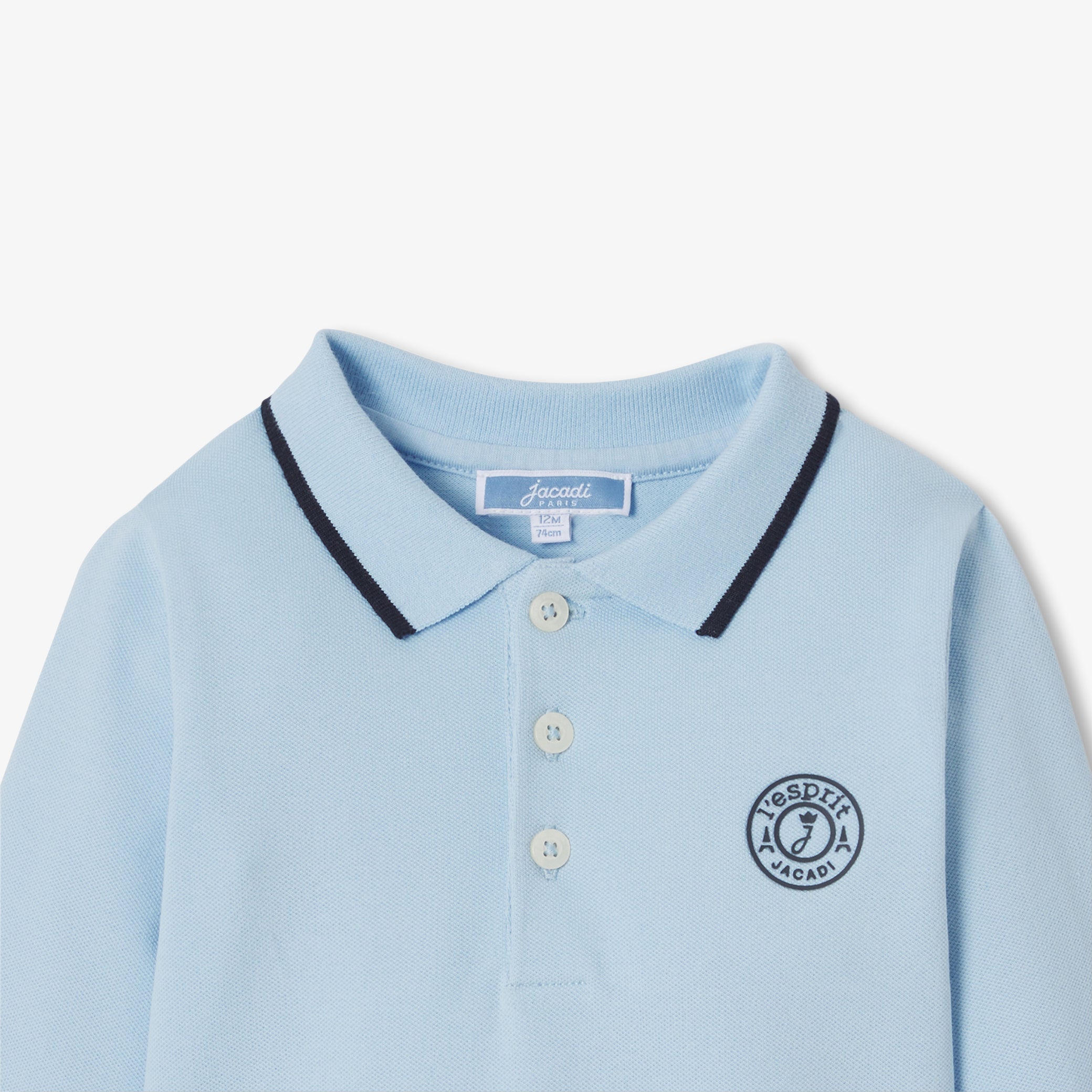 Baby boy polo bodysuit