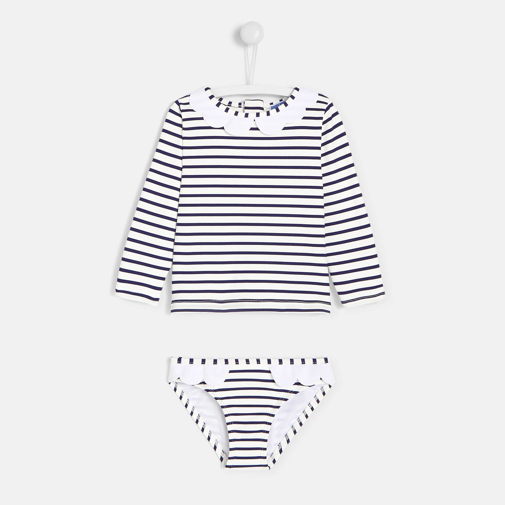 Baby girl UV-protection swimsuit set