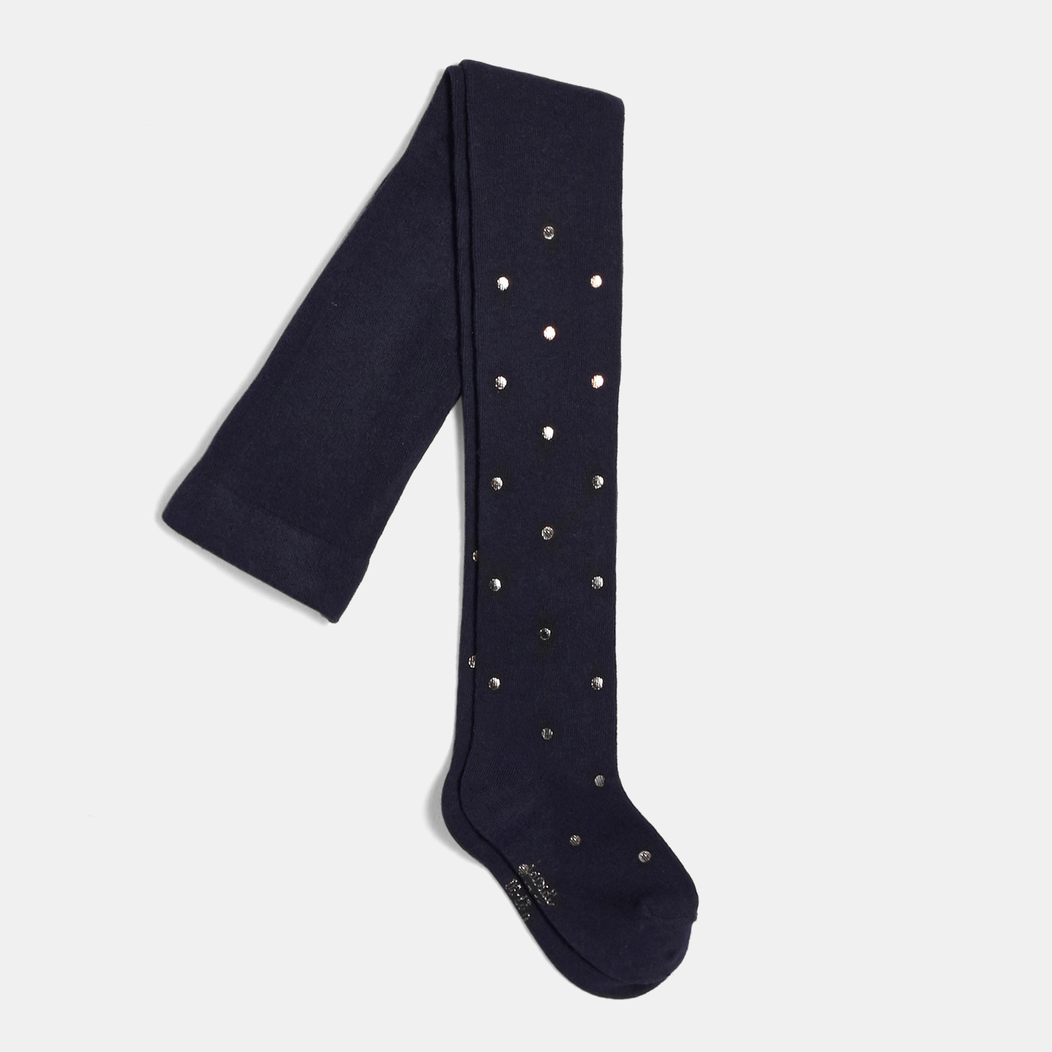 Girl Lurex polka dot tights