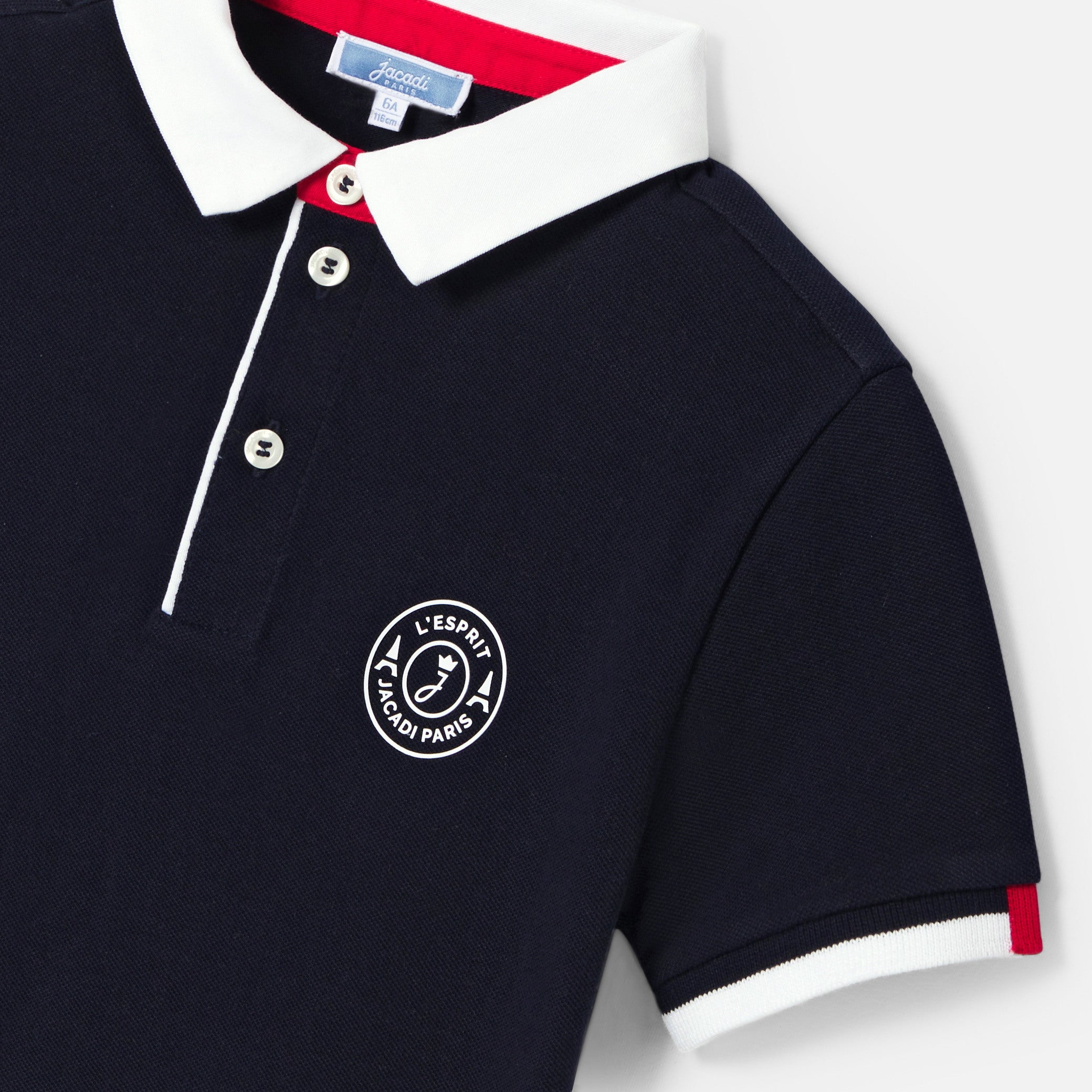 Boy short-sleeved polo shirt