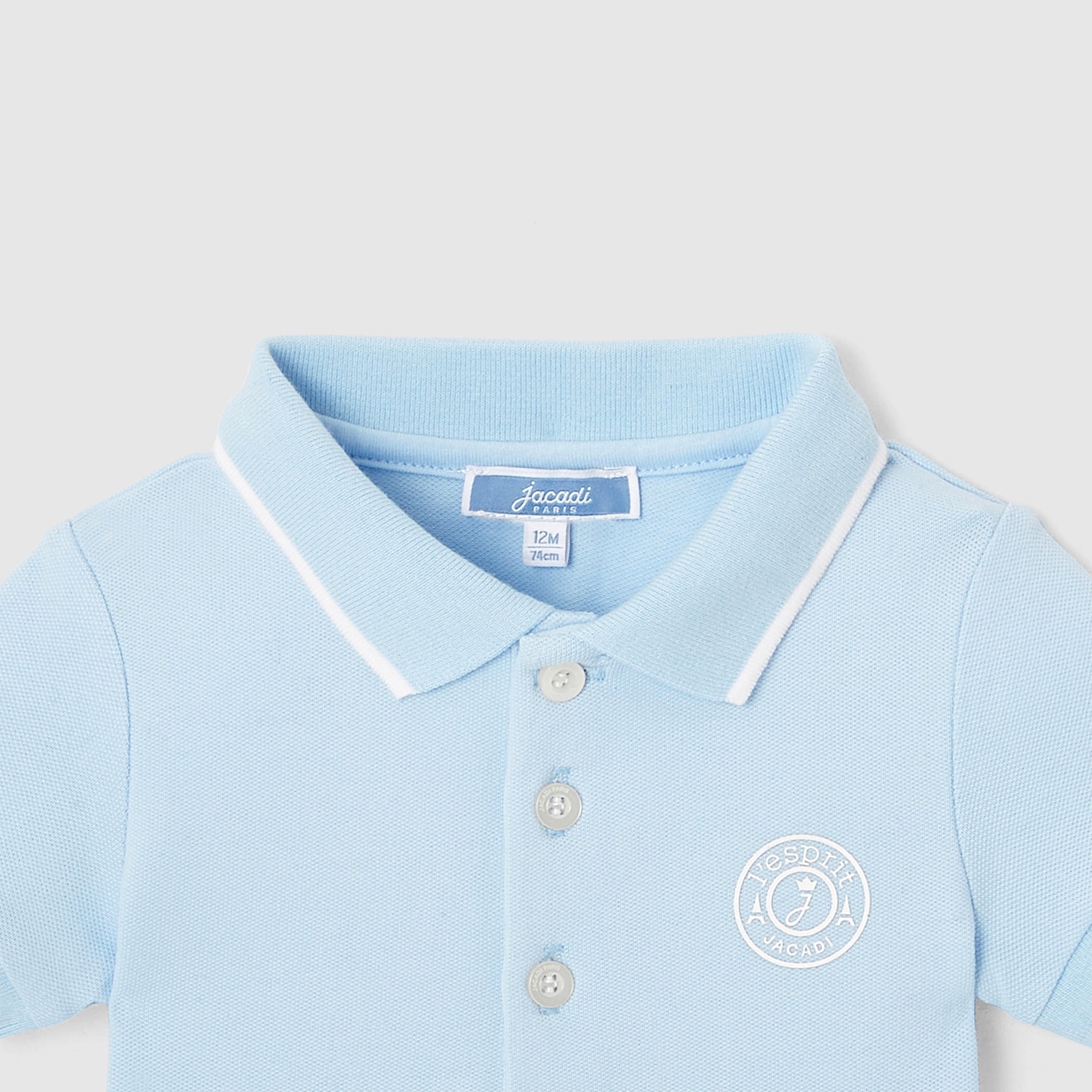 Baby boy polo bodysuit