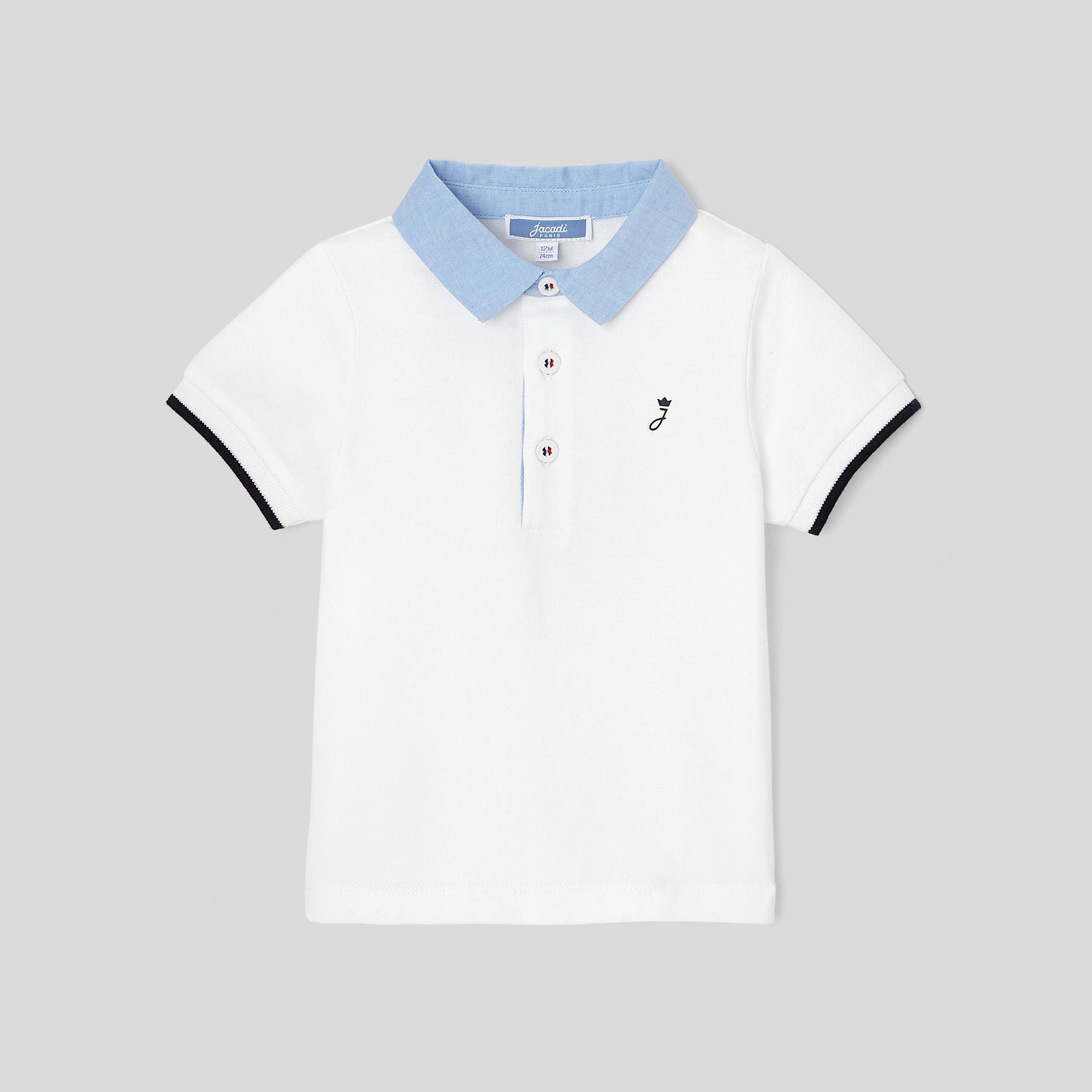 Baby boy short-sleeved polo shirt