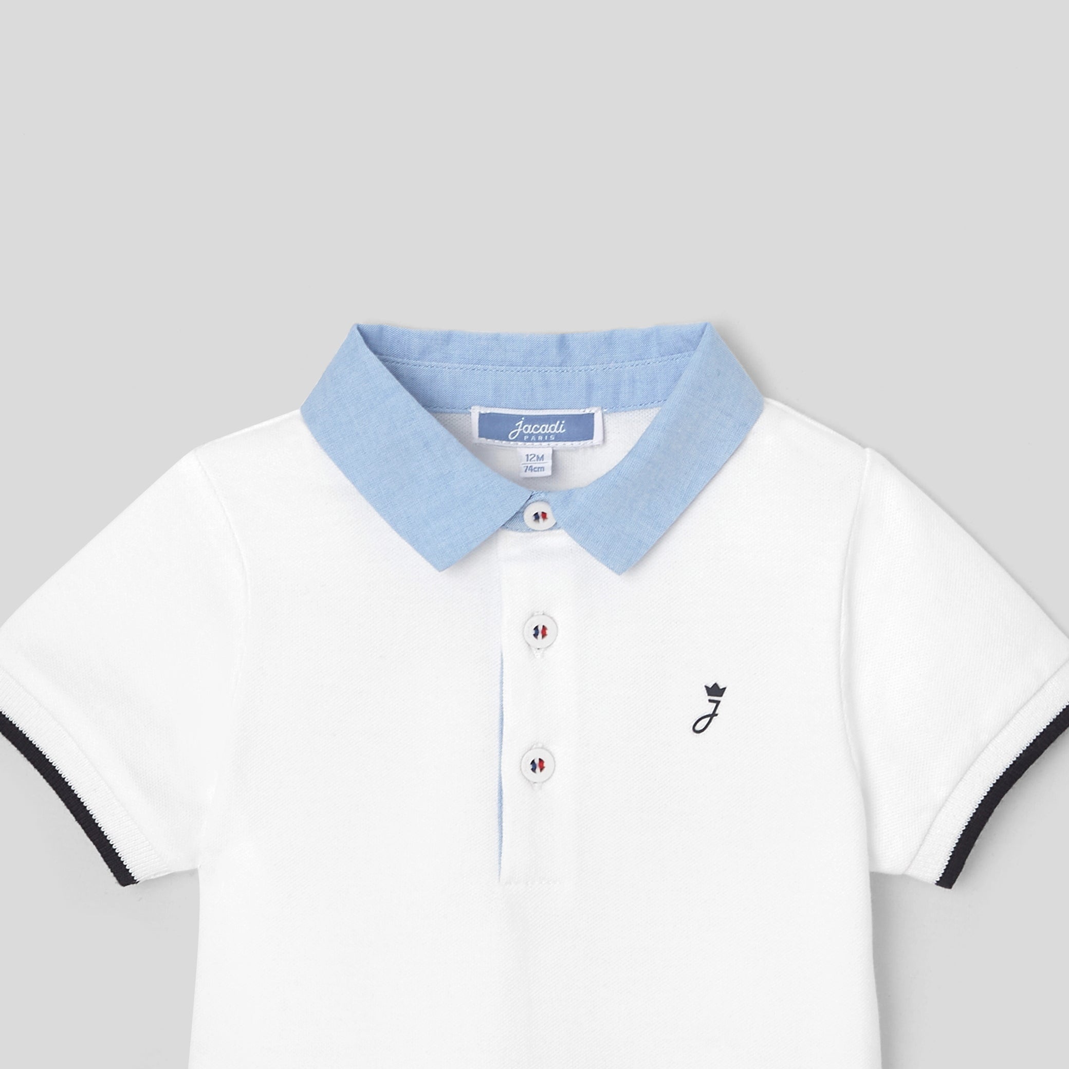 Baby boy short-sleeved polo shirt