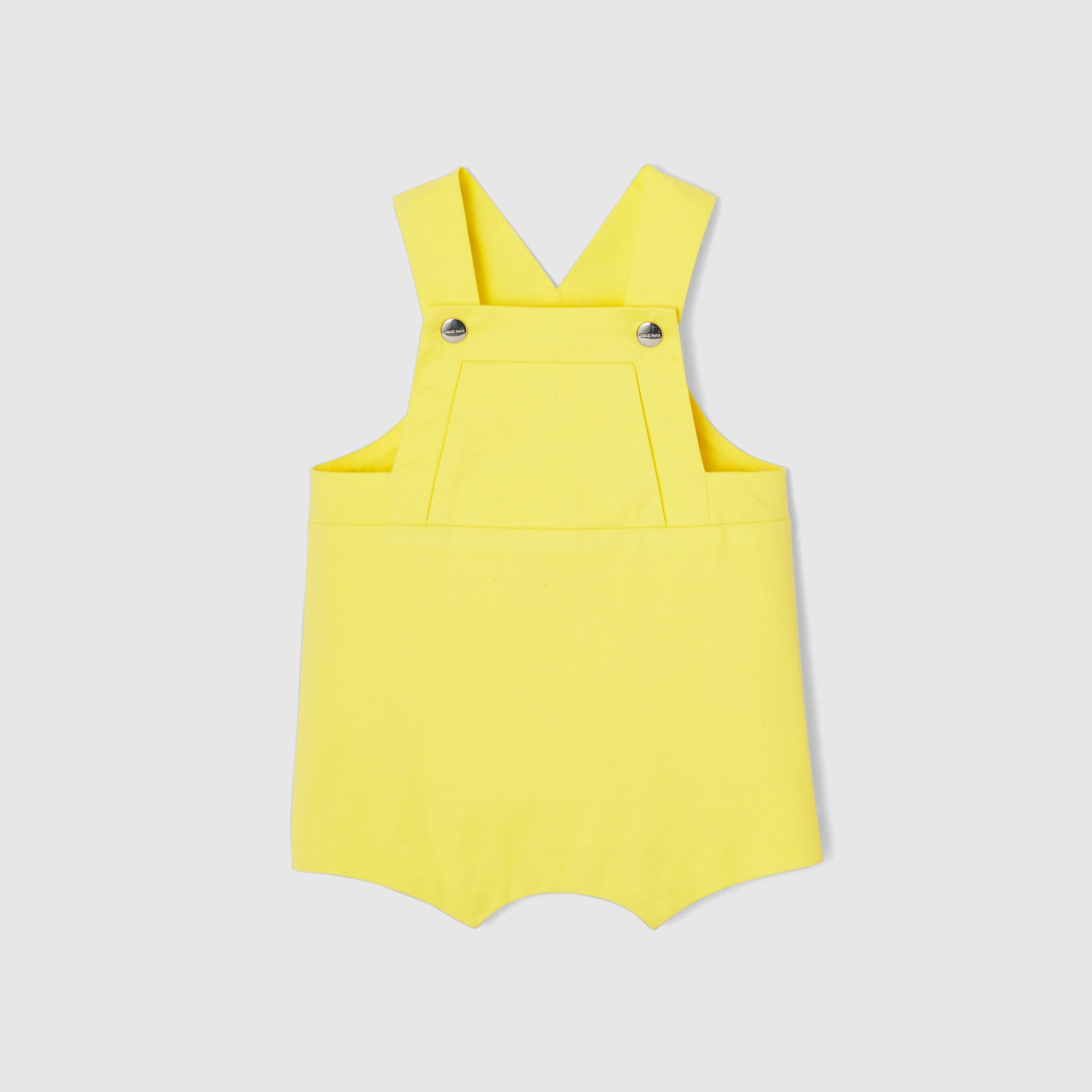 Baby boy short twill romper