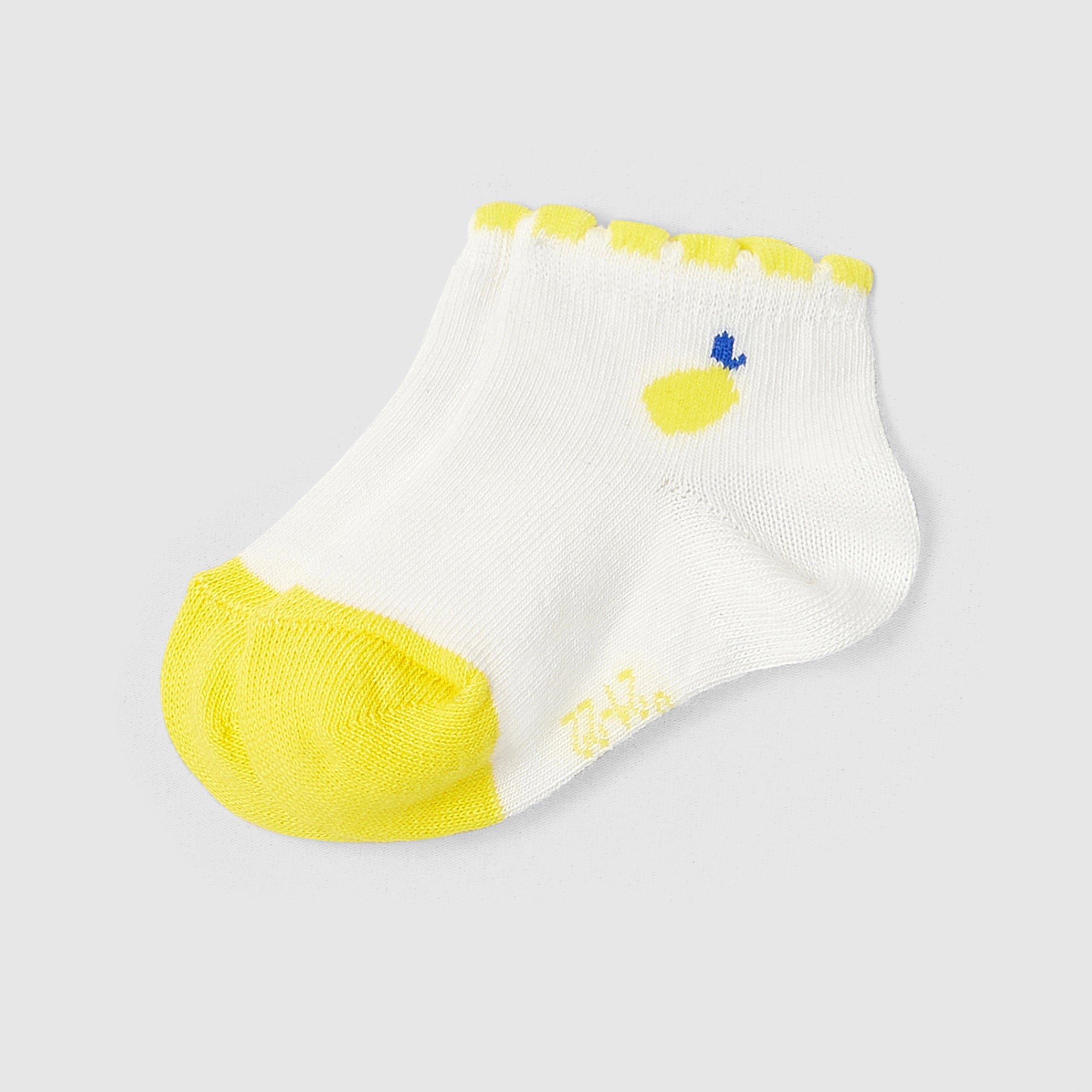 Toddler girl lemon motif socks