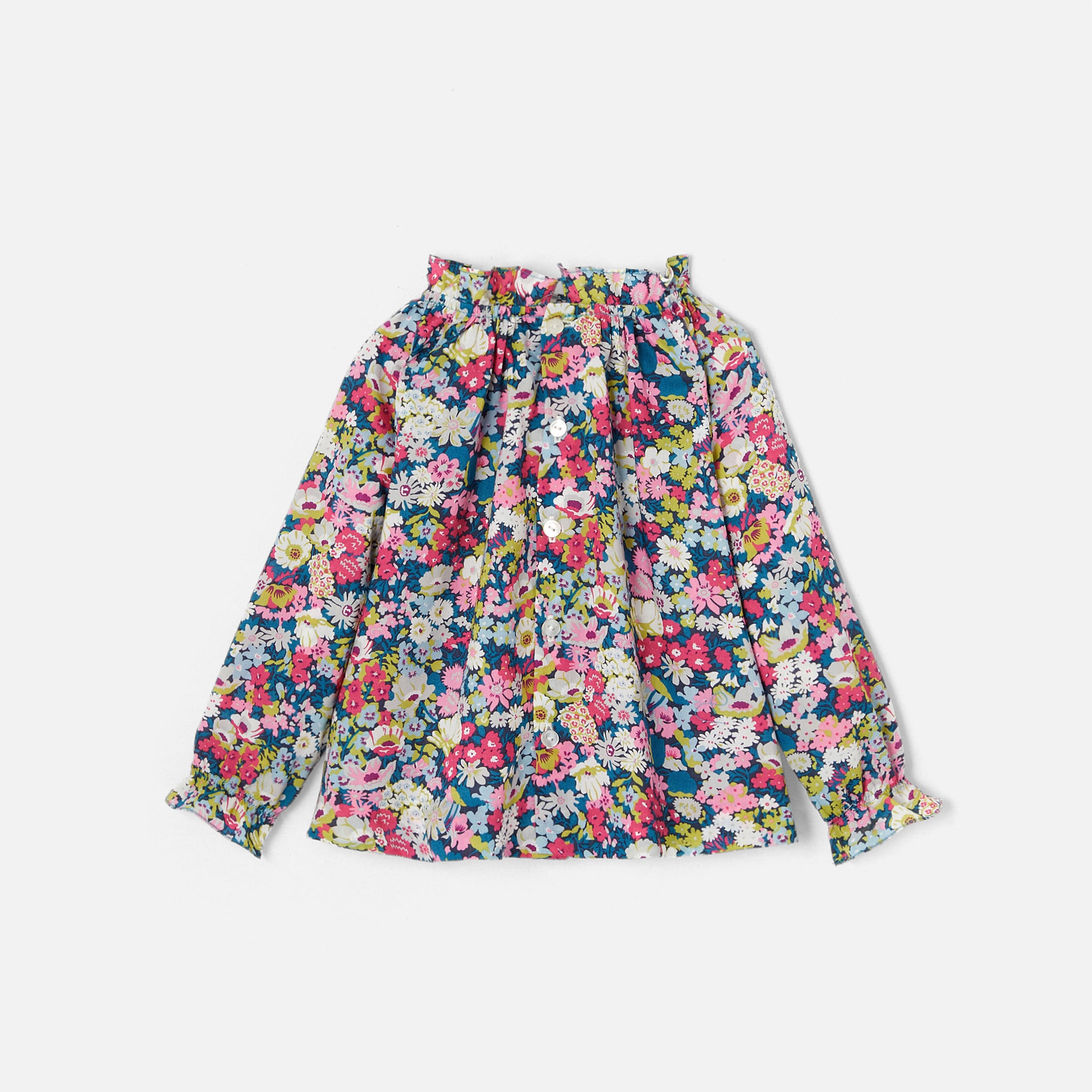 Toddler girl blouse in Liberty fabric