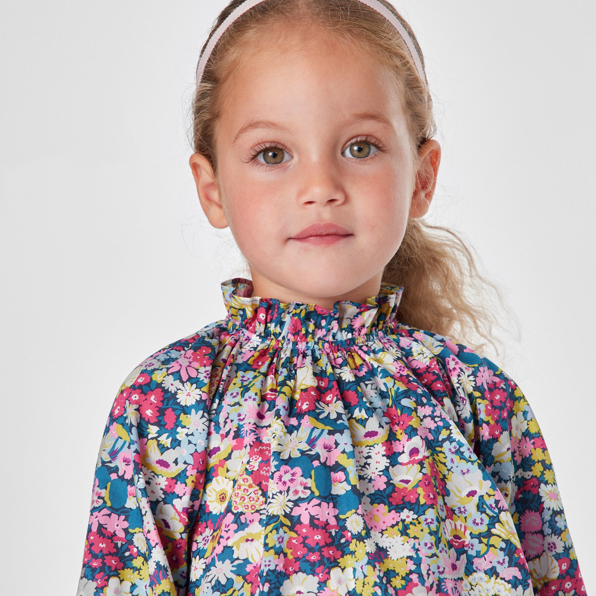 Toddler girl blouse in Liberty fabric