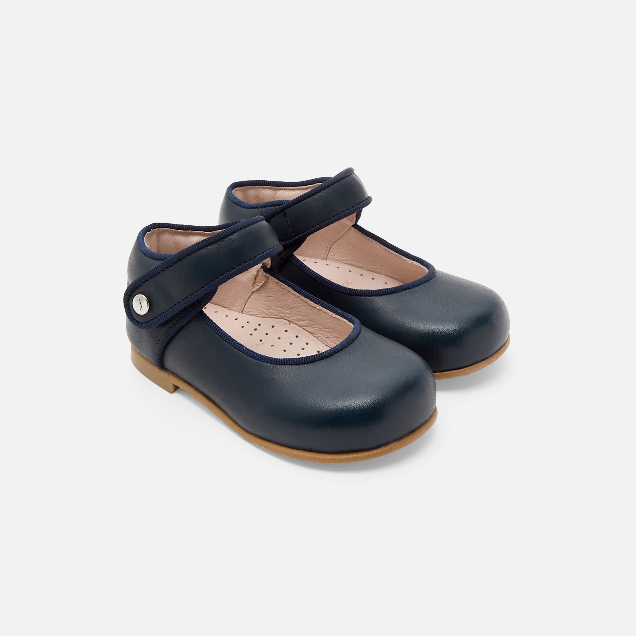 Baby girl Mary Janes in smooth leather
