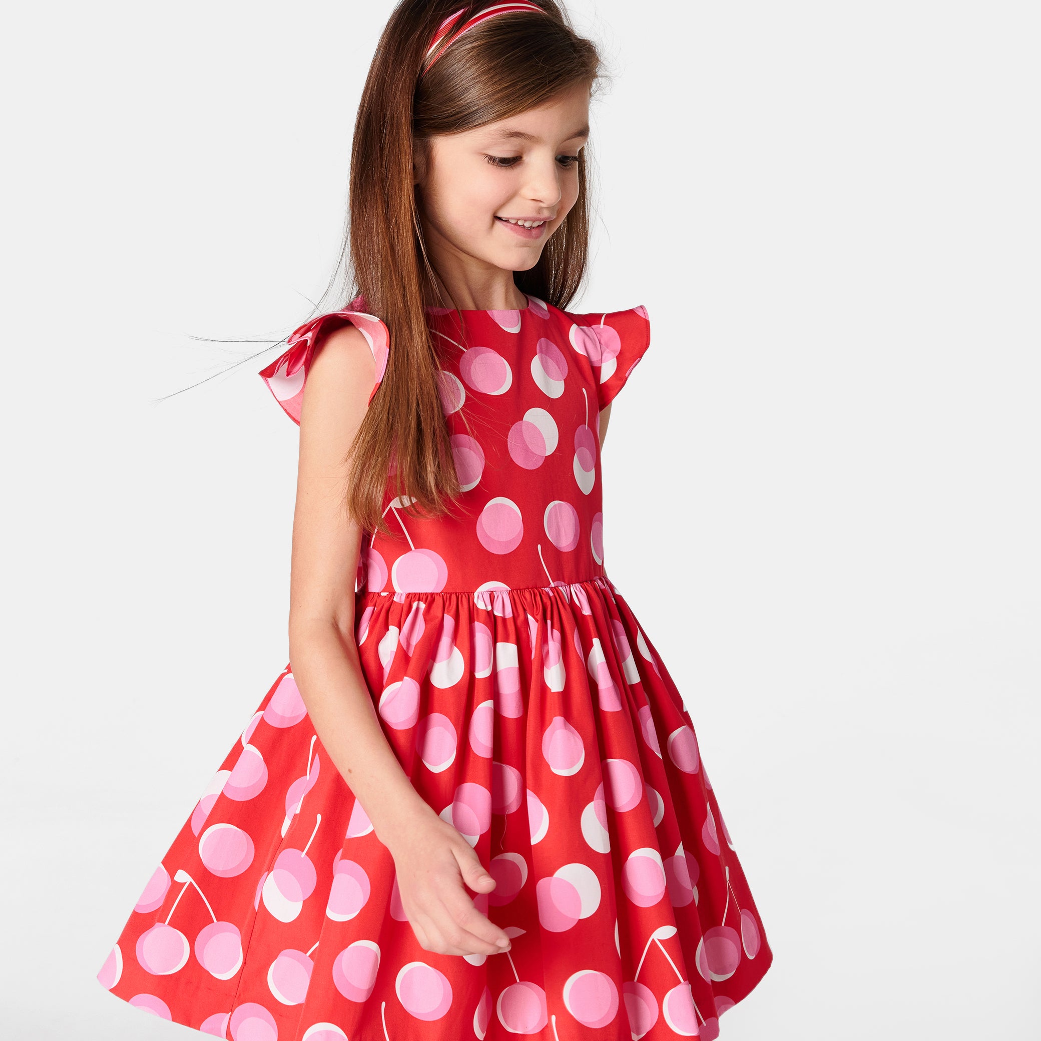 Girl dress in poplin