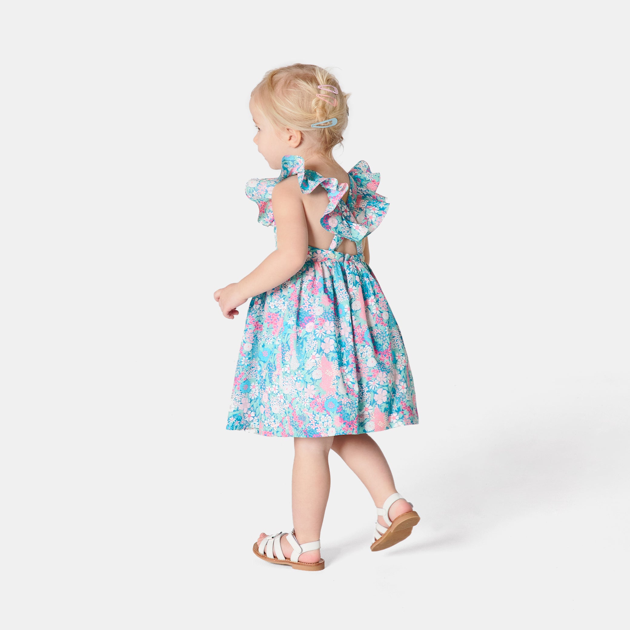 Toddler girl Liberty fabric dress