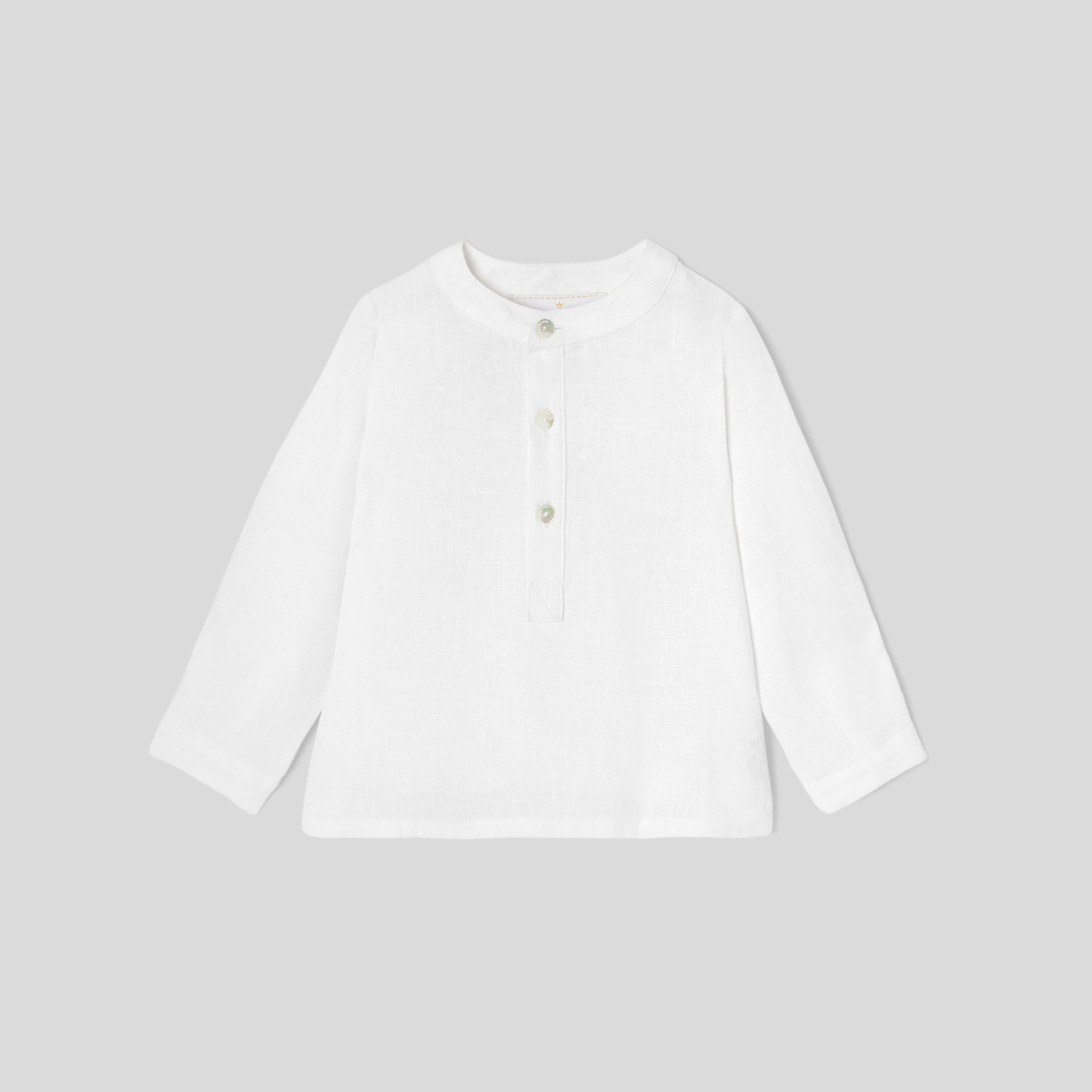 Toddler boy linen shirt