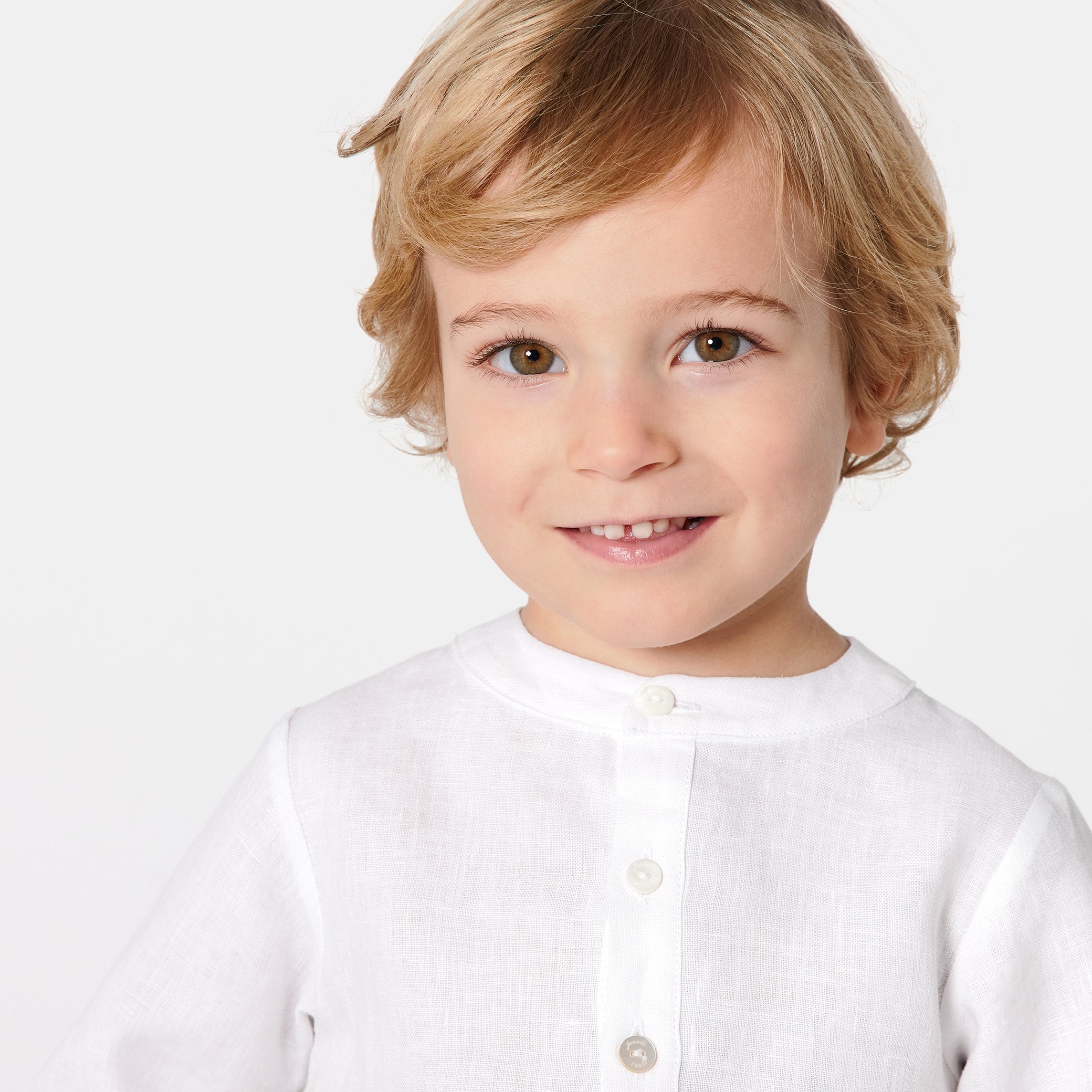 Toddler boy linen shirt