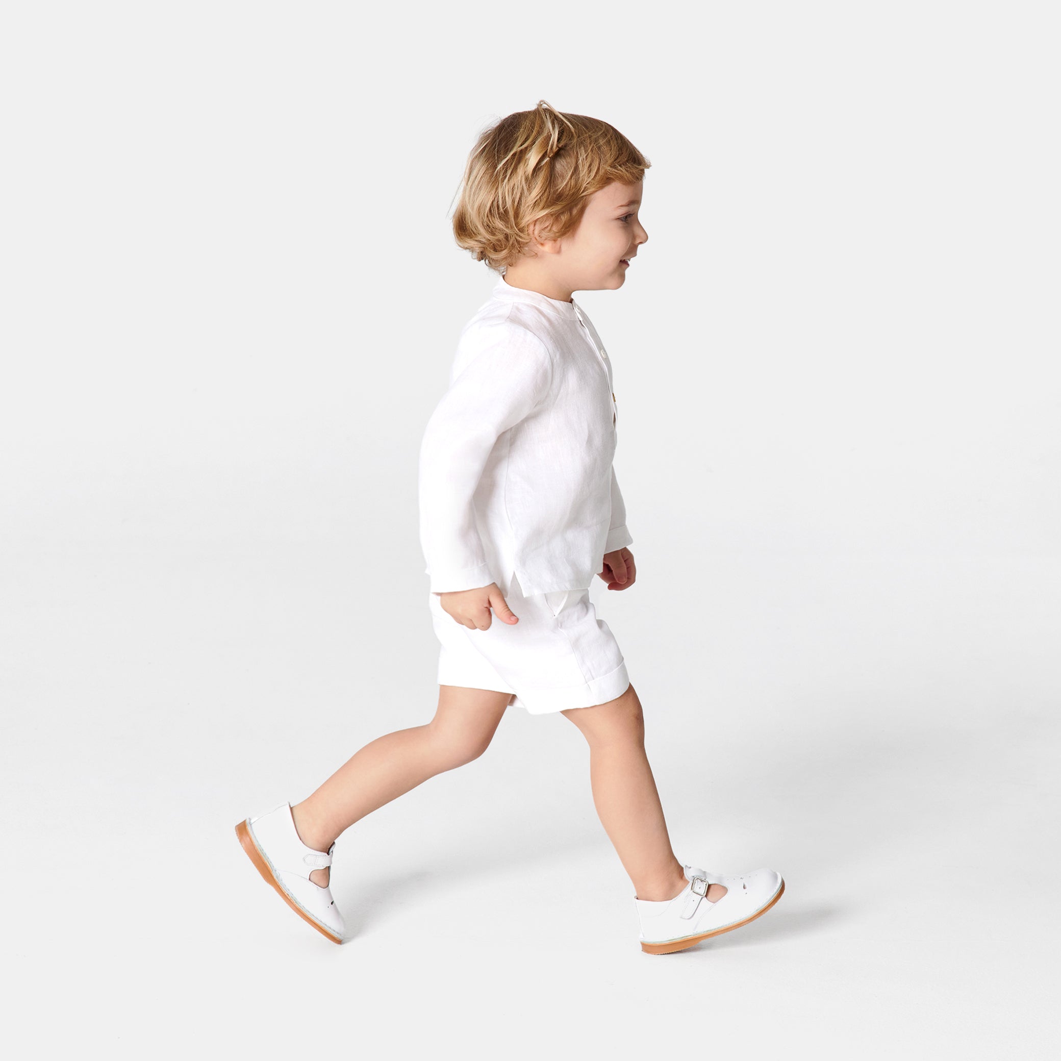 Toddler boy linen shirt