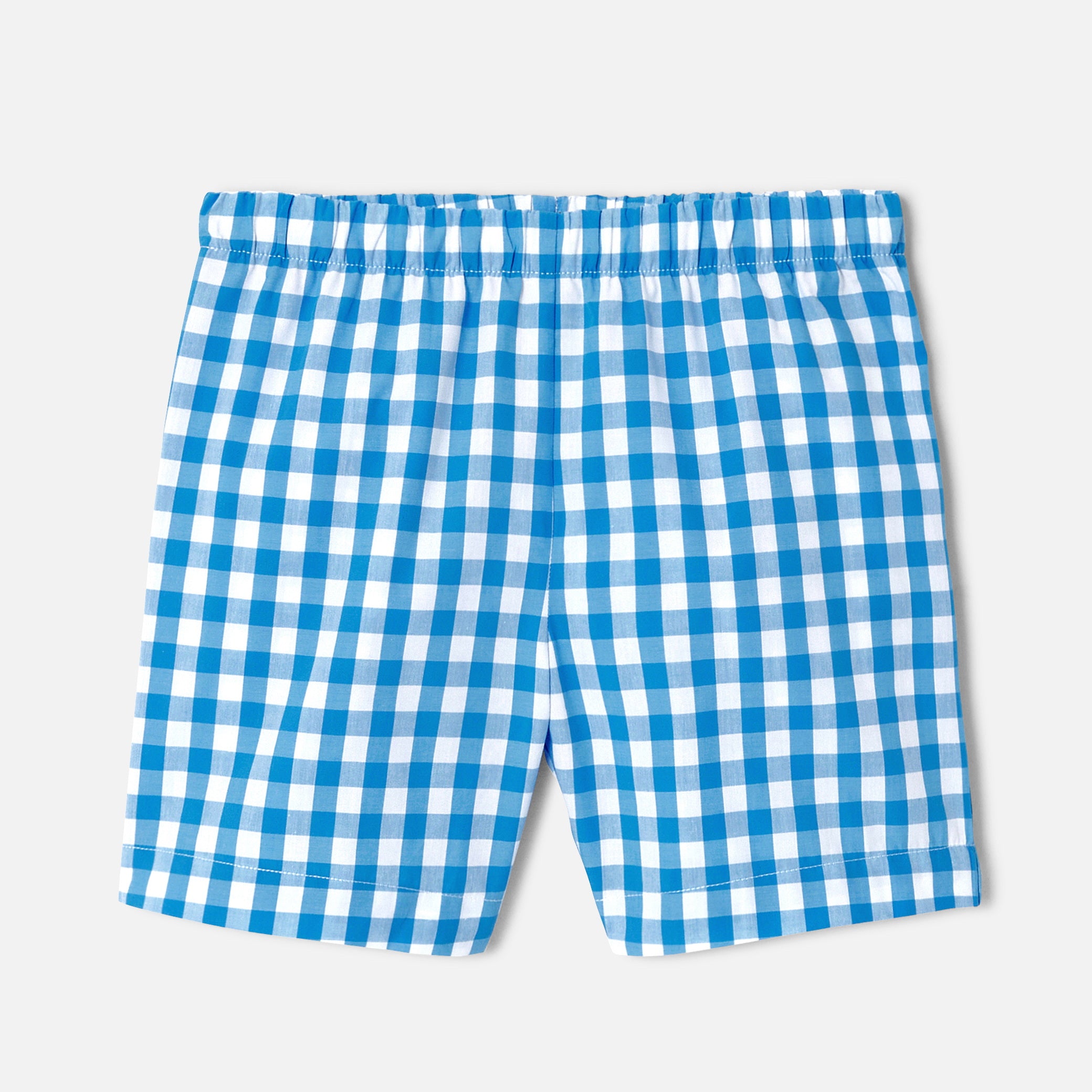 Boy gingham short pajamas