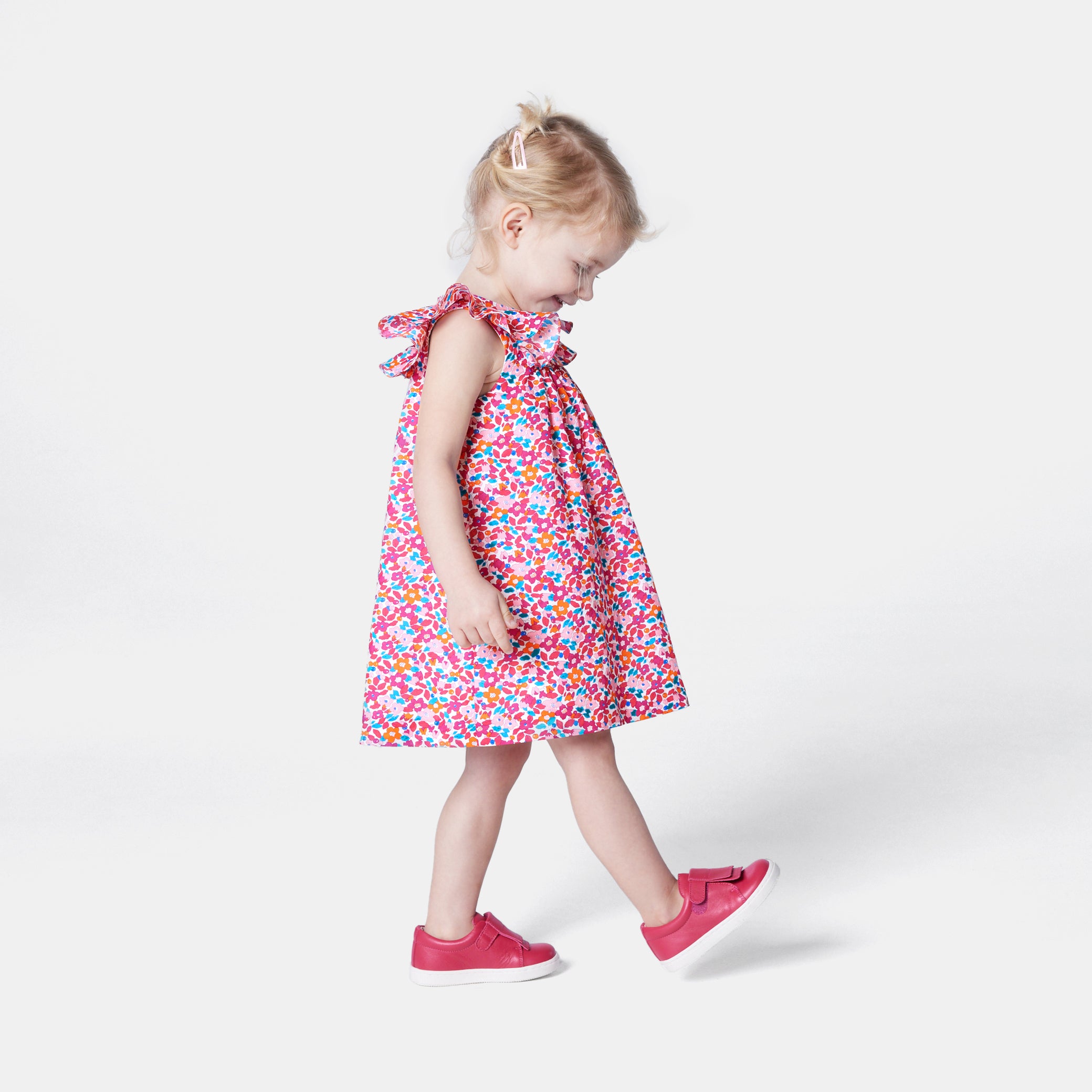 Toddler girl Liberty fabric dress