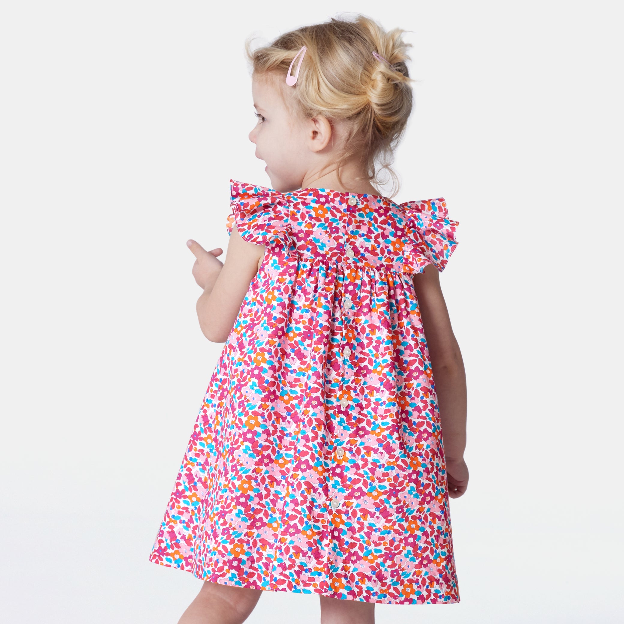 Toddler girl Liberty fabric dress