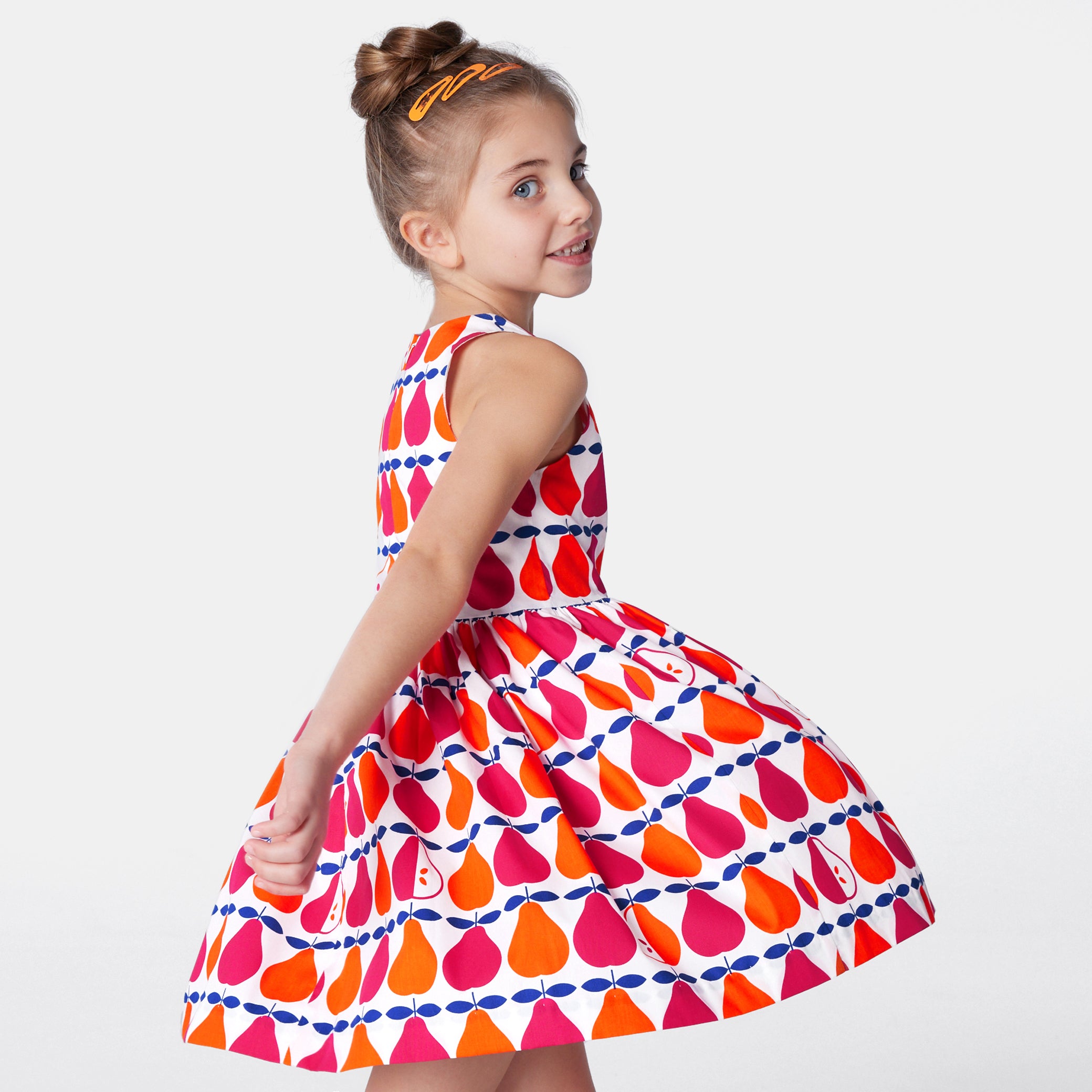 Girl pear pattern dress