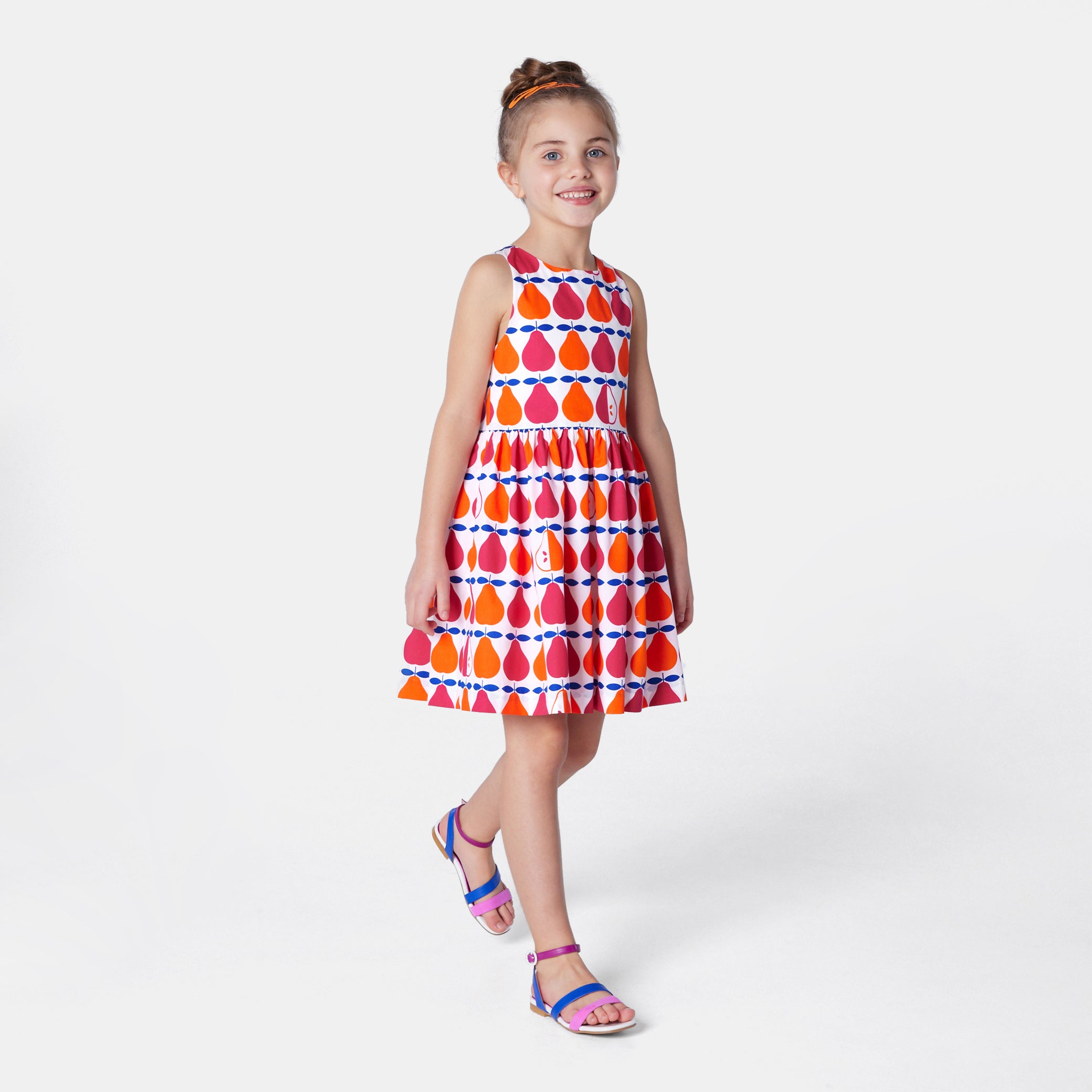 Girl pear pattern dress