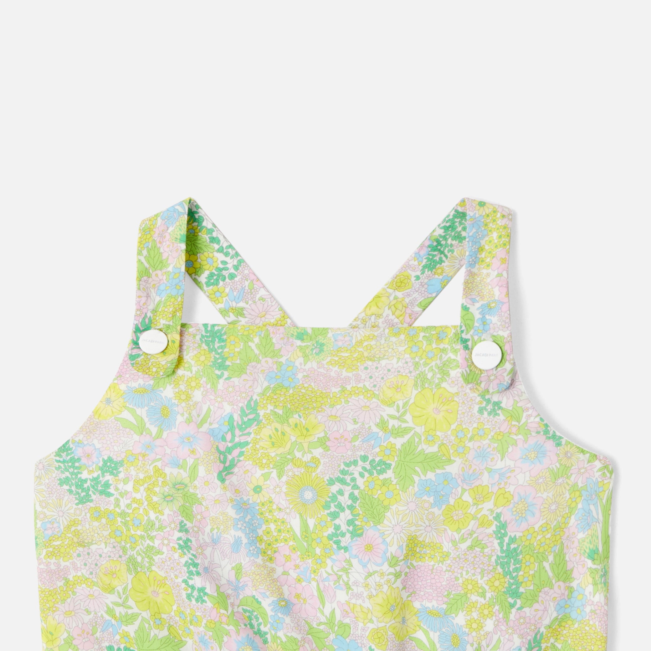 Girl Liberty fabric overall