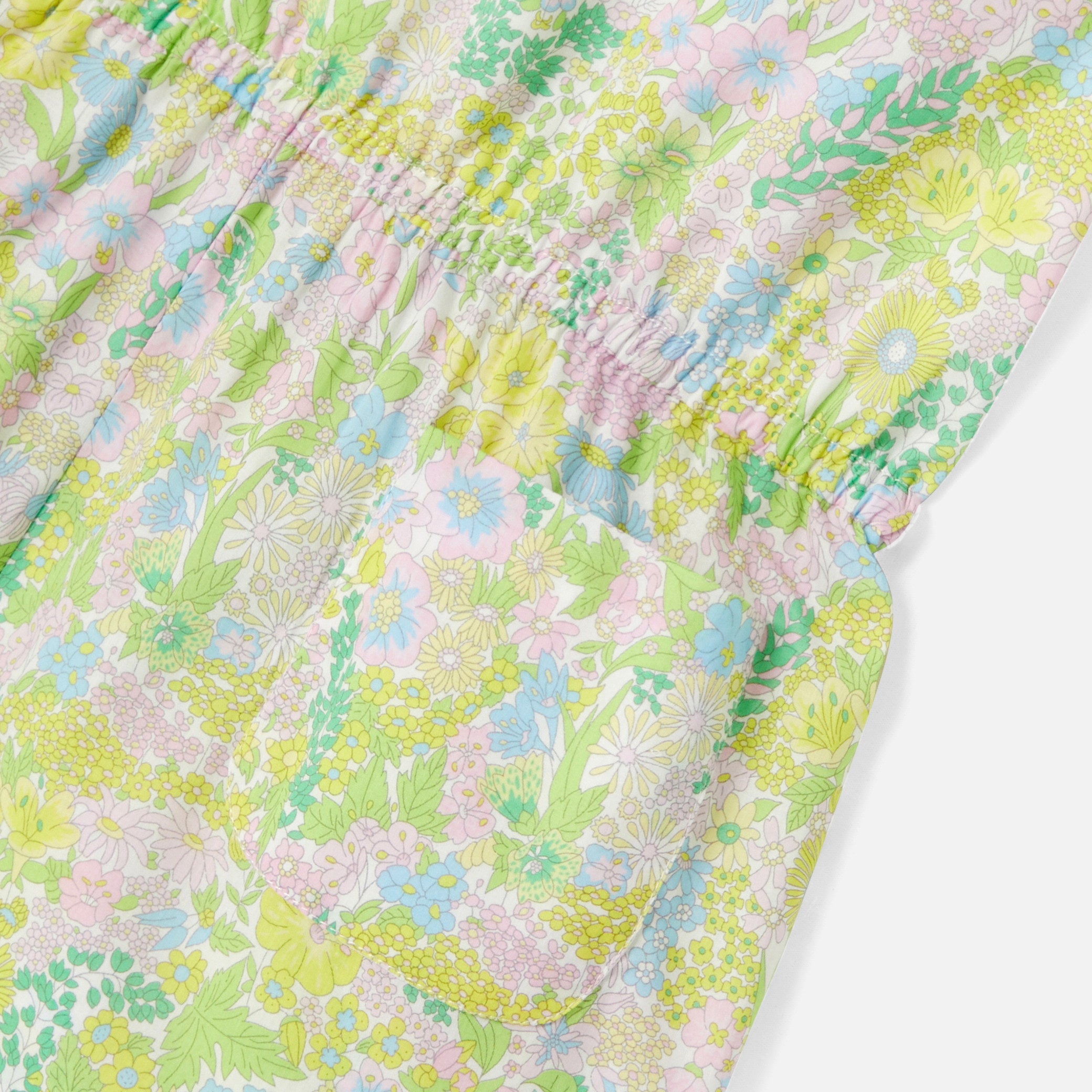 Girl Liberty fabric overall