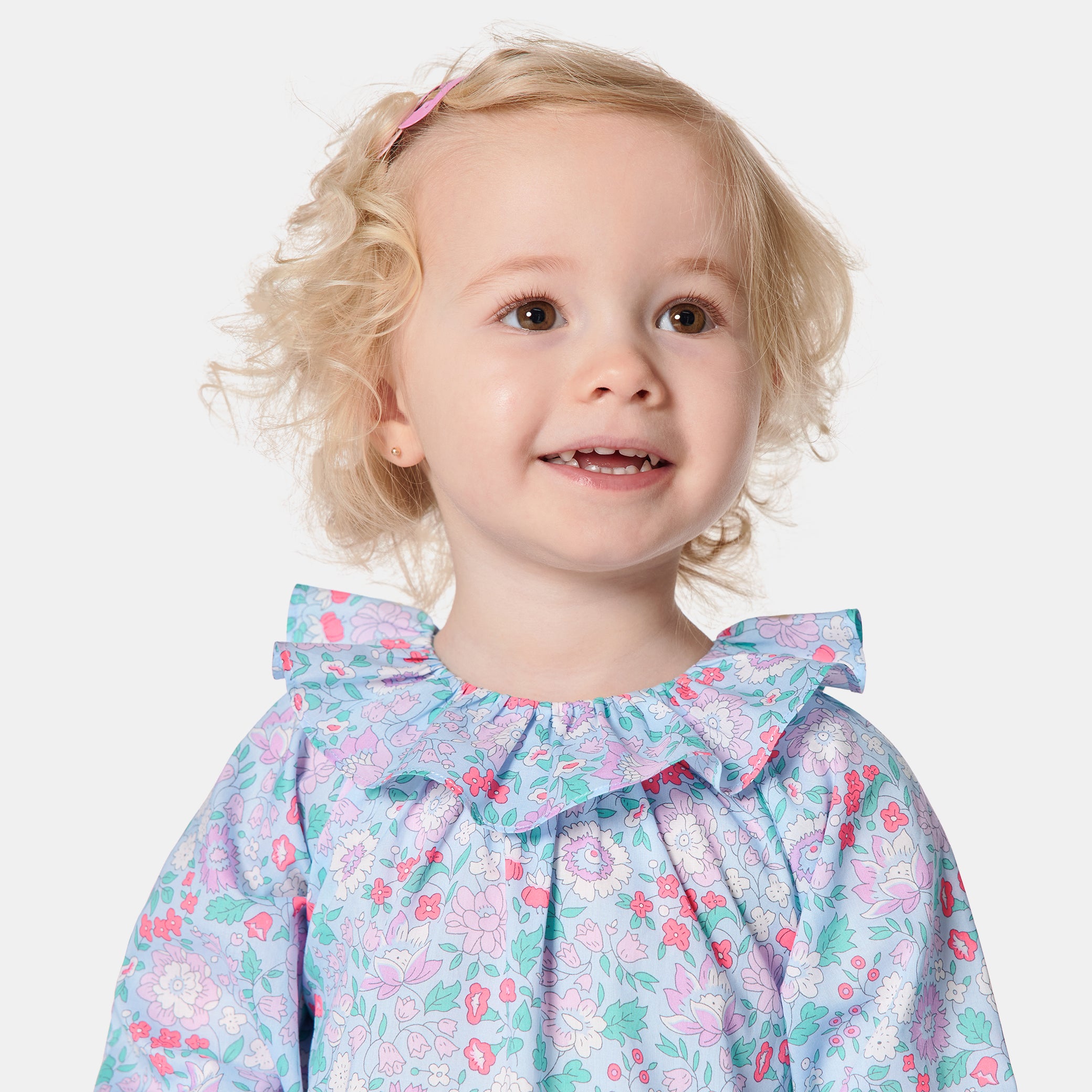 Toddler girl blouse in Liberty fabric