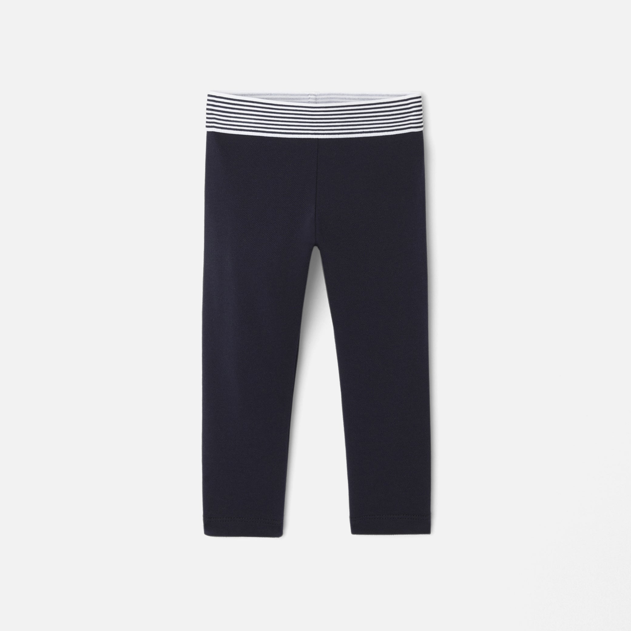 Toddler girl leggings in cotton pique