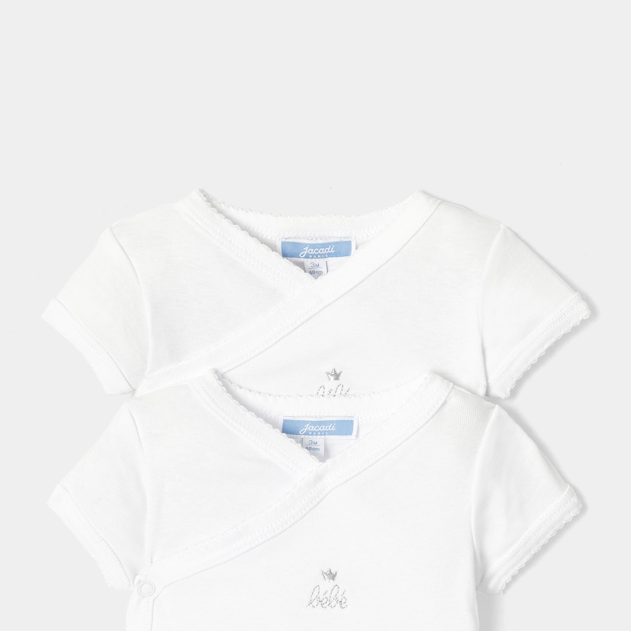 Baby set of 2 short-sleeved bodysuits