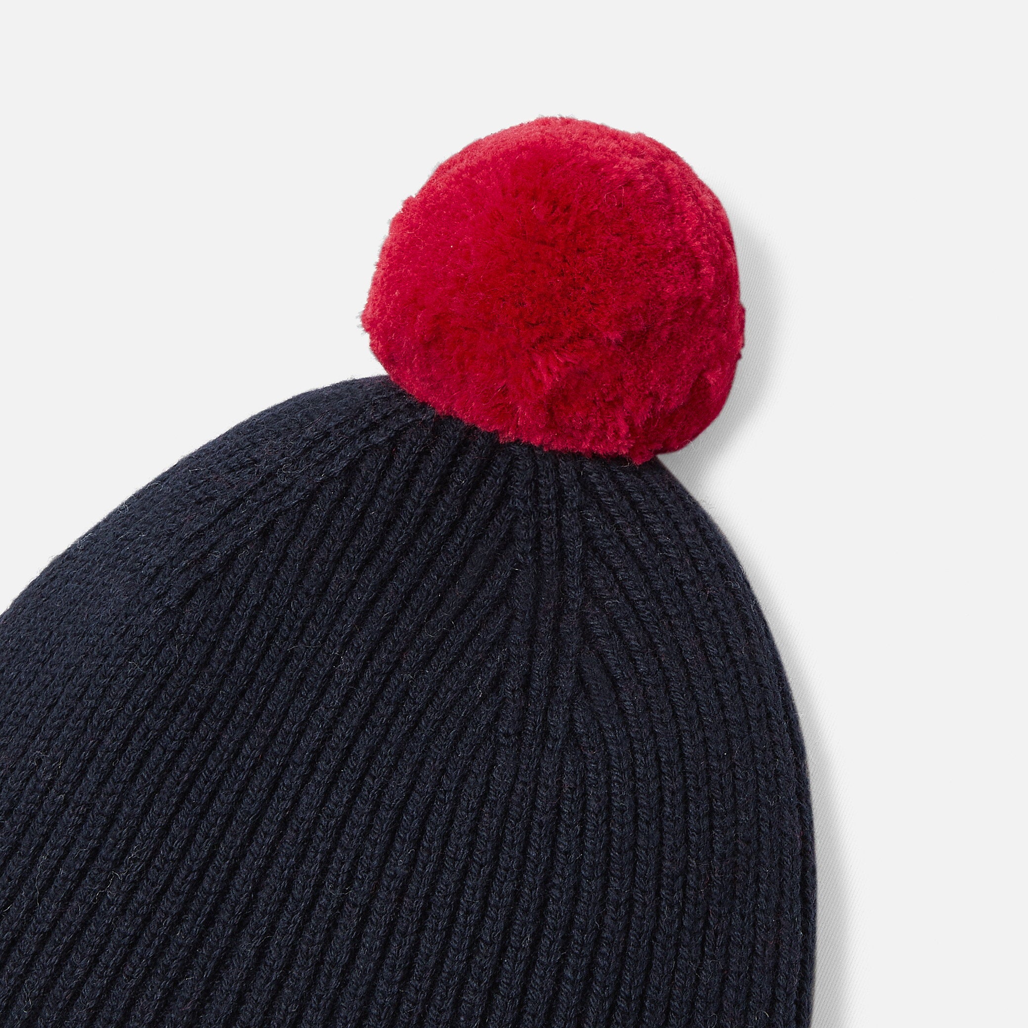 Baby boy pompom knit hat