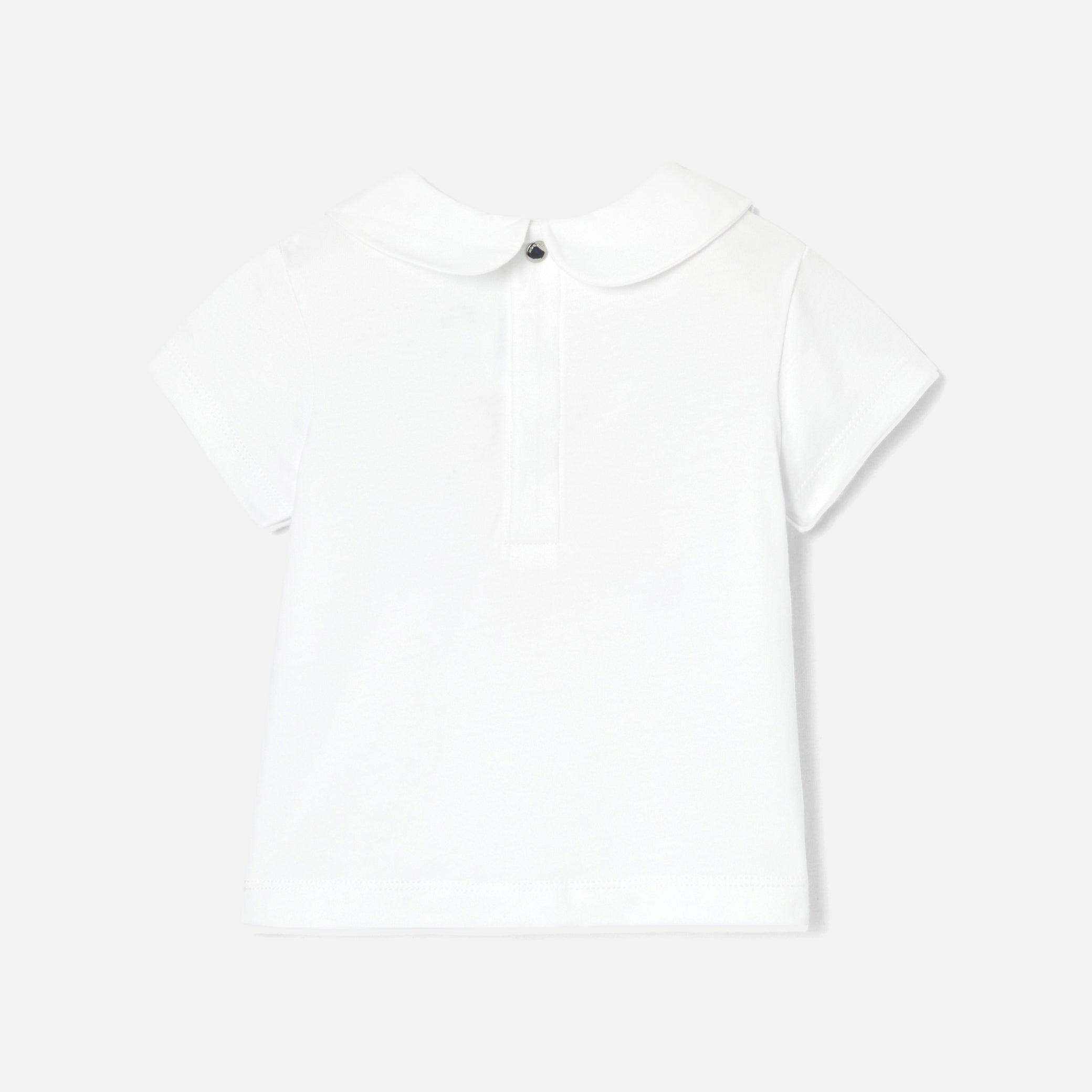 Toddler girl T-shirt with peter pan collar