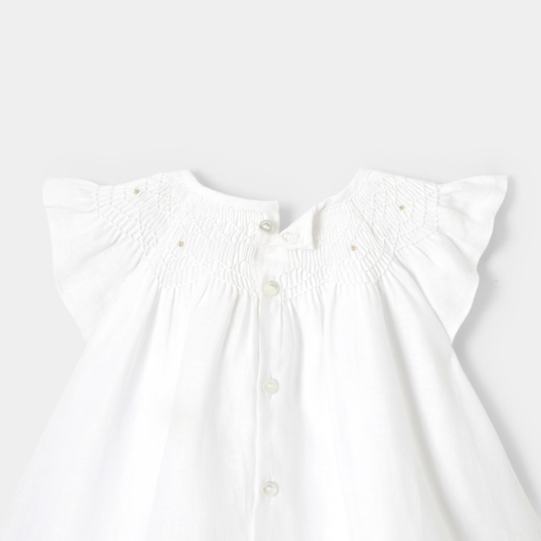 Toddler girl linen ceremony dress