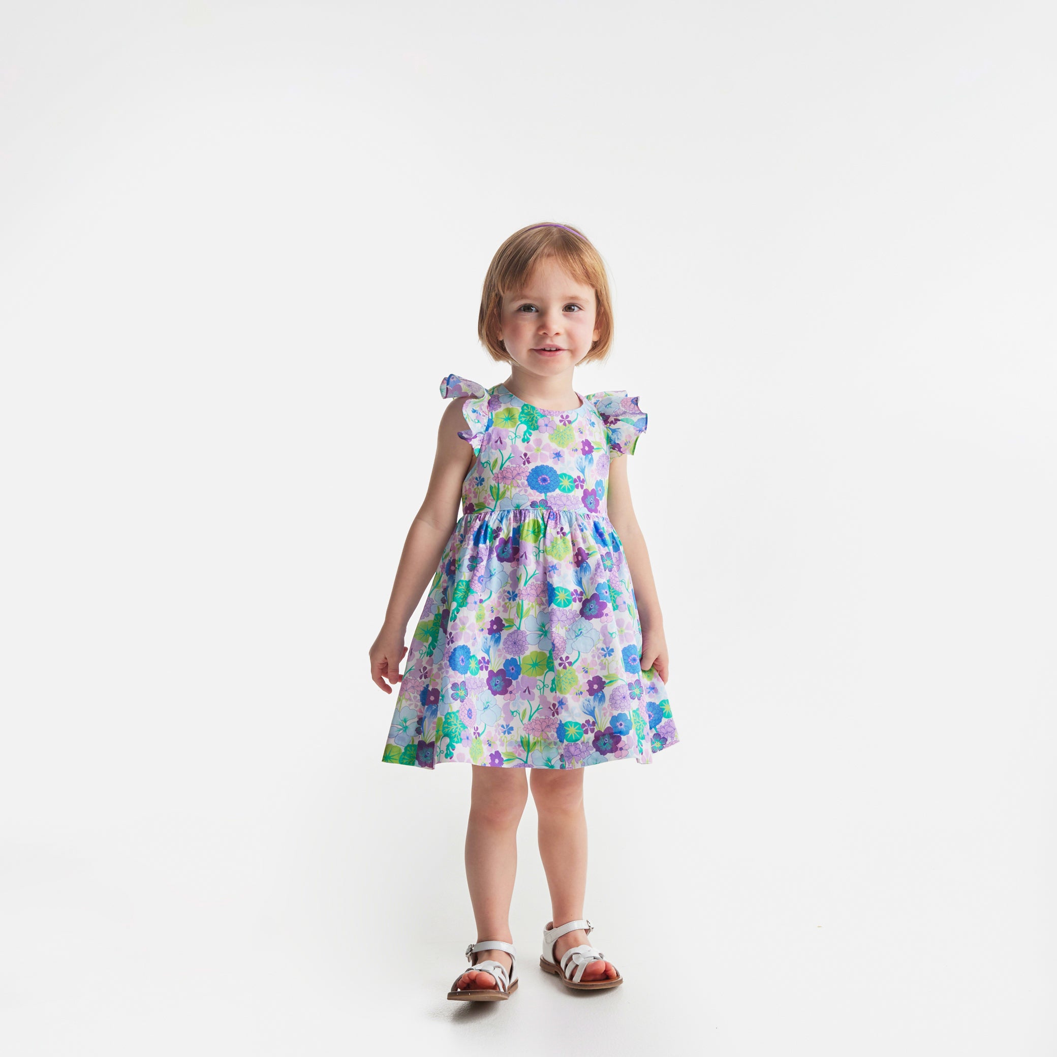 Toddler girl dress in Liberty fabric
