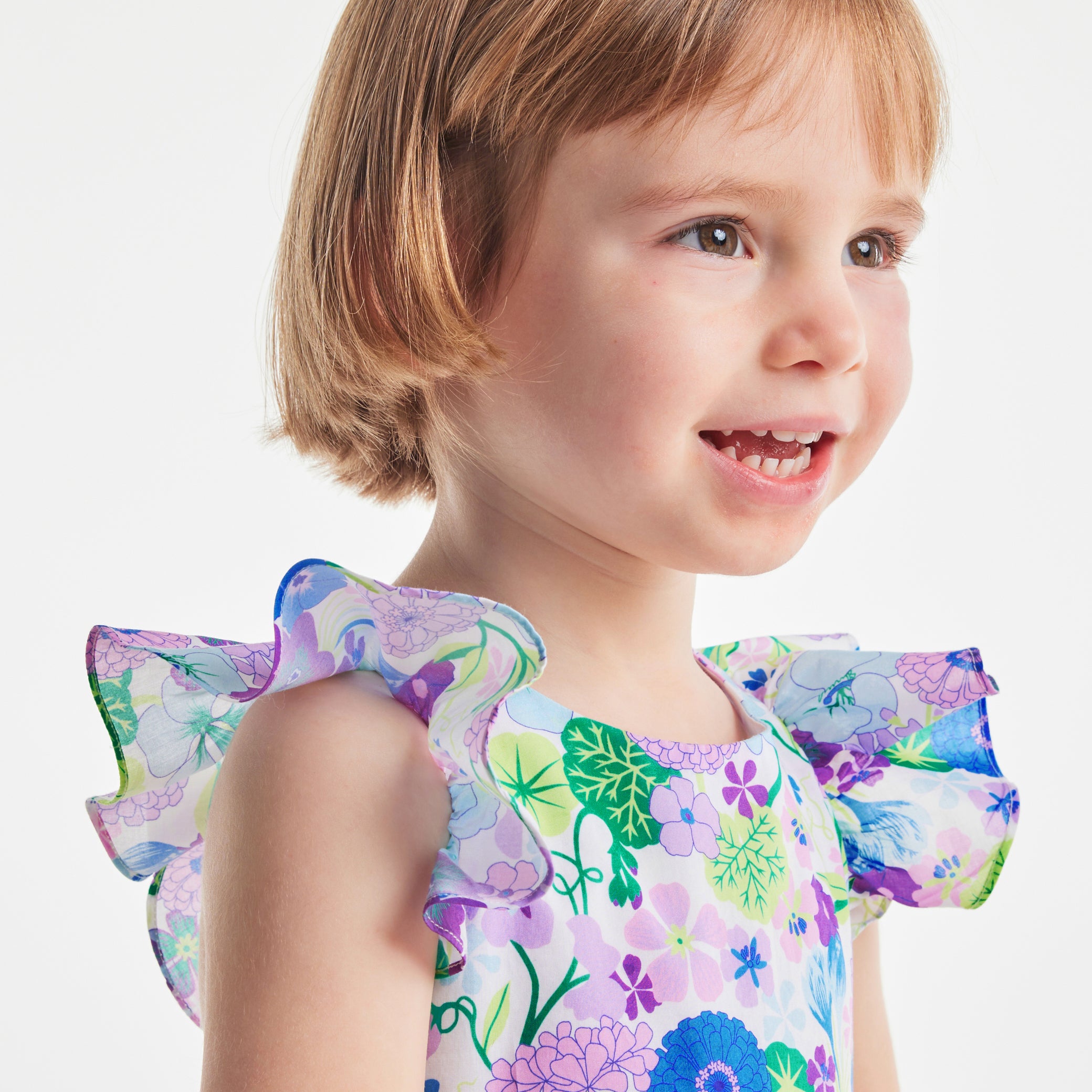 Toddler girl dress in Liberty fabric
