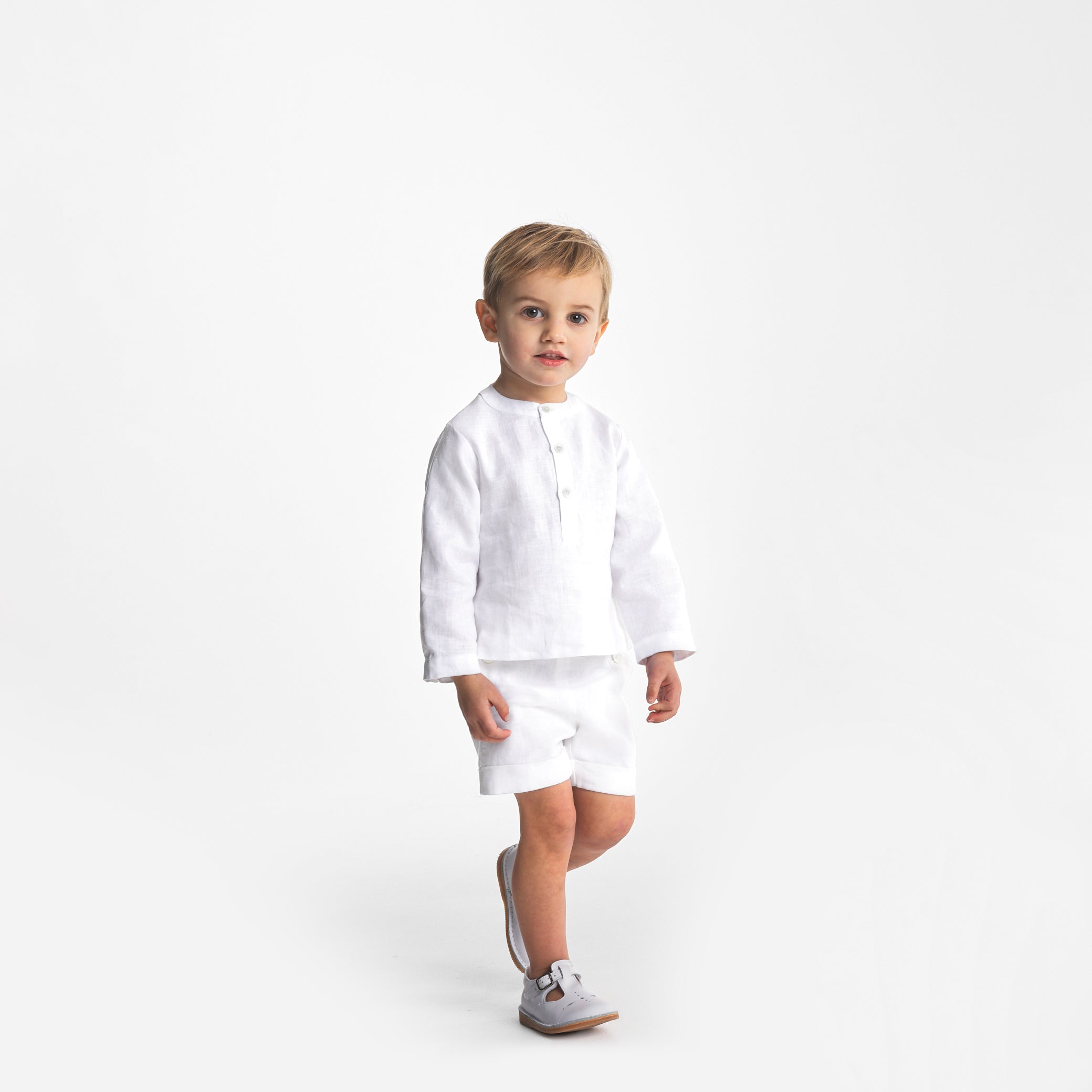 Toddler boy linen shirt