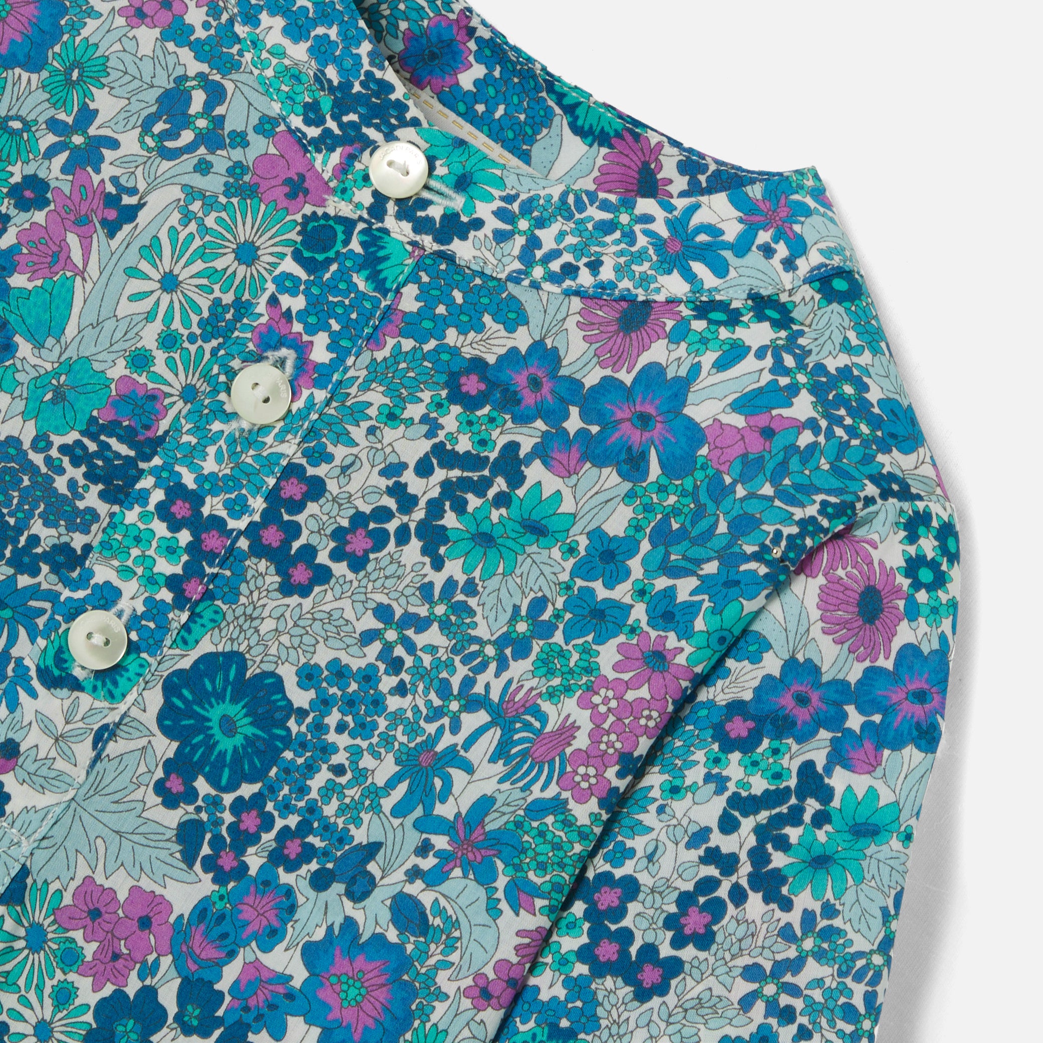 Toddler boy shirt in Liberty fabric
