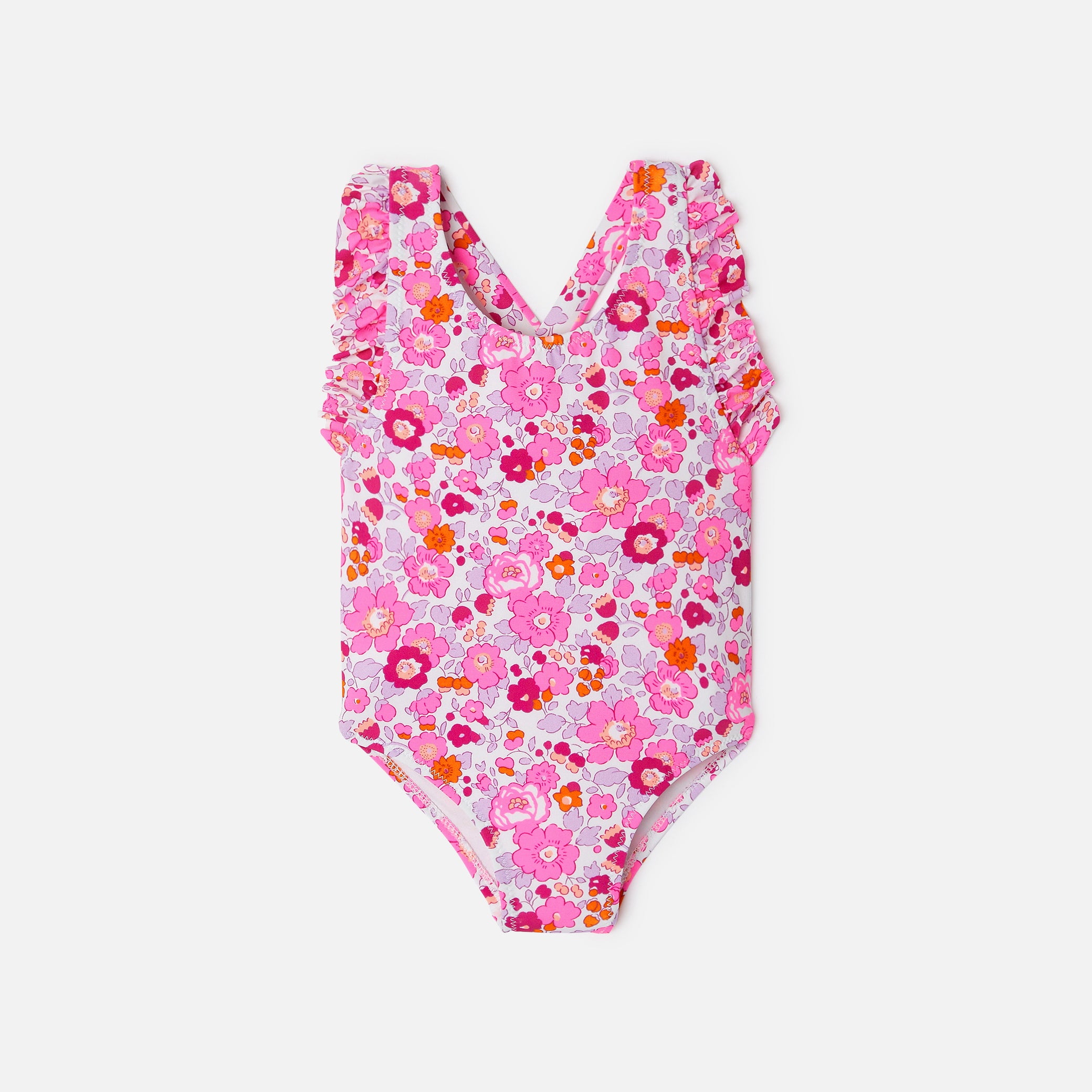Toddler girl swimsuit in Liberty fabric