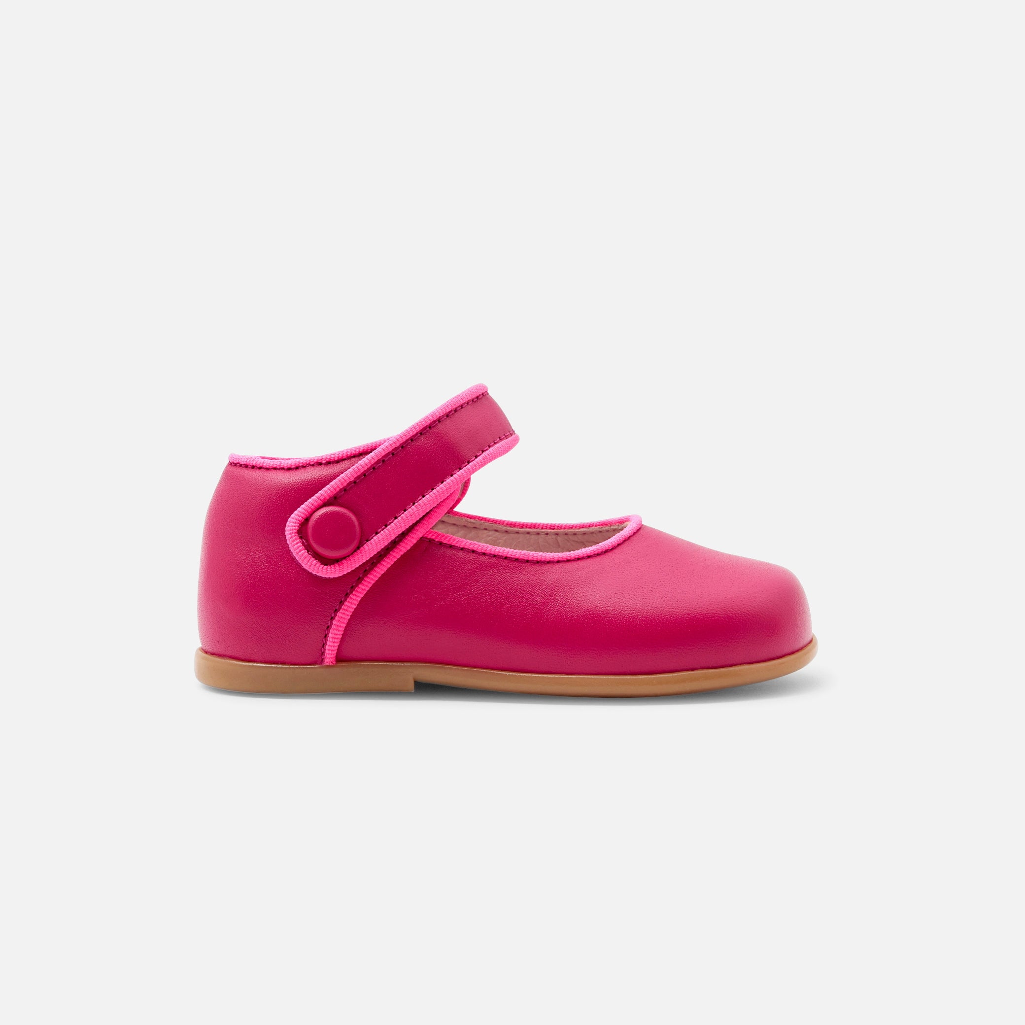 Baby girl Mary Janes in smooth leather